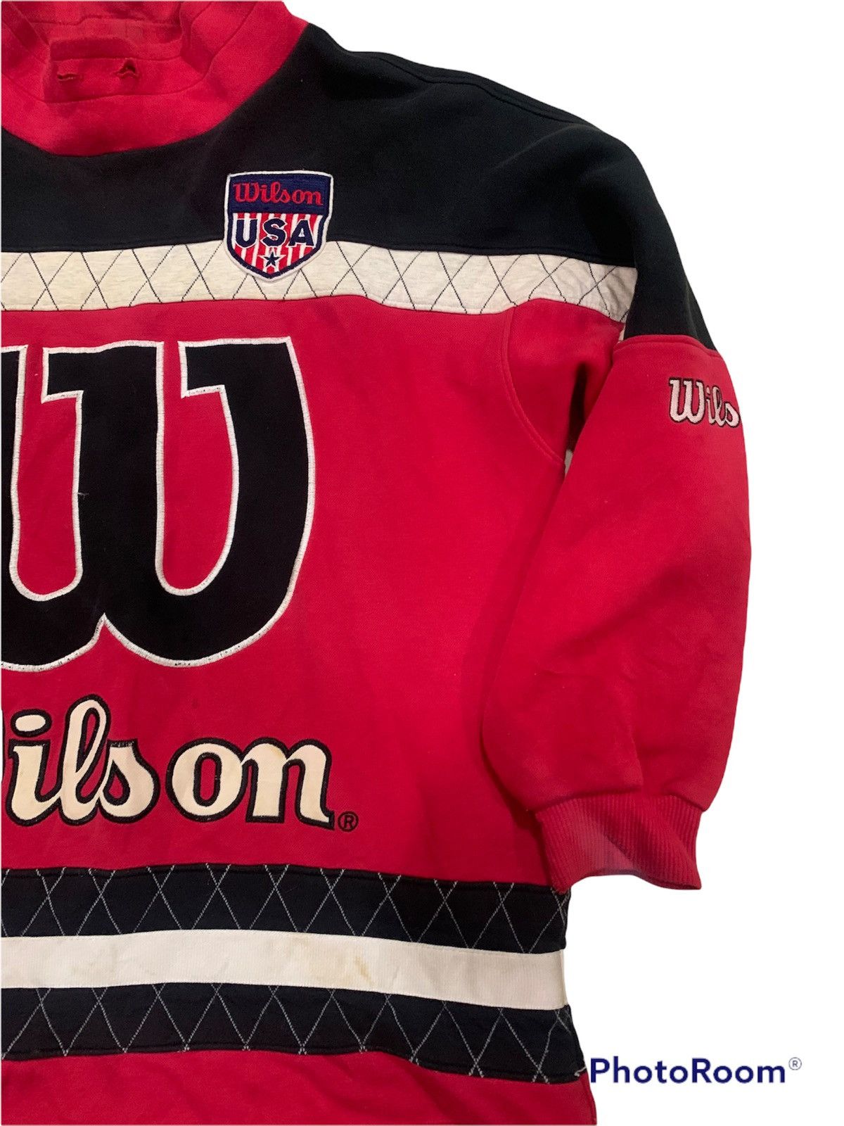 Vintage × Wilson Vintage Classic Wilson USA Patch Spell Out Logo Size US L / EU 52-54 / 3 - 4 Thumbnail