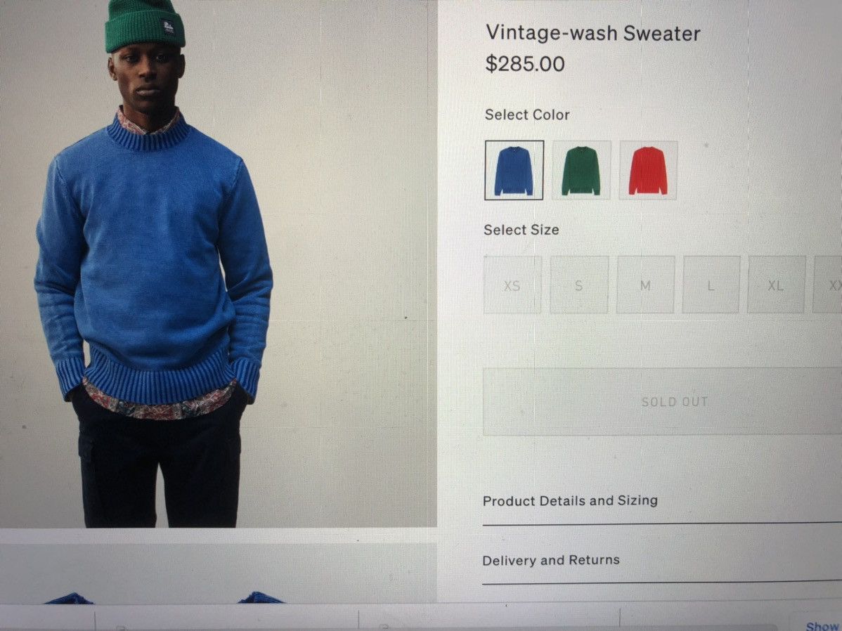 Aime Leon Dore Vintage-wash Sweater Size US L / EU 52-54 / 3 - 4 Thumbnail