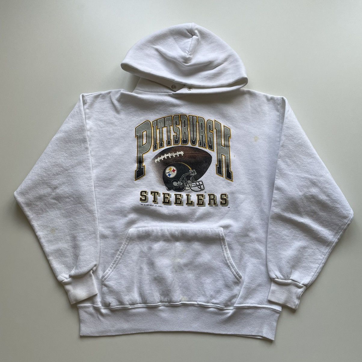 NFL Vintage 1990s Pittsburgh Steelers NFL Graphic Hoodie Small Size US S / EU 44-46 / 1 - 1 Thumbnail