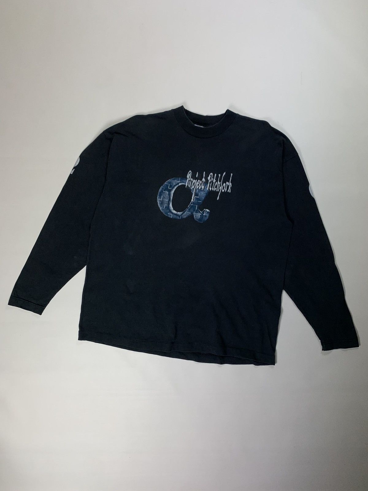 image of Band Tees x Screen Stars Project Pitchfork Tour 95 Long Sleeve Tee Screen Stars in Black (Size XL)