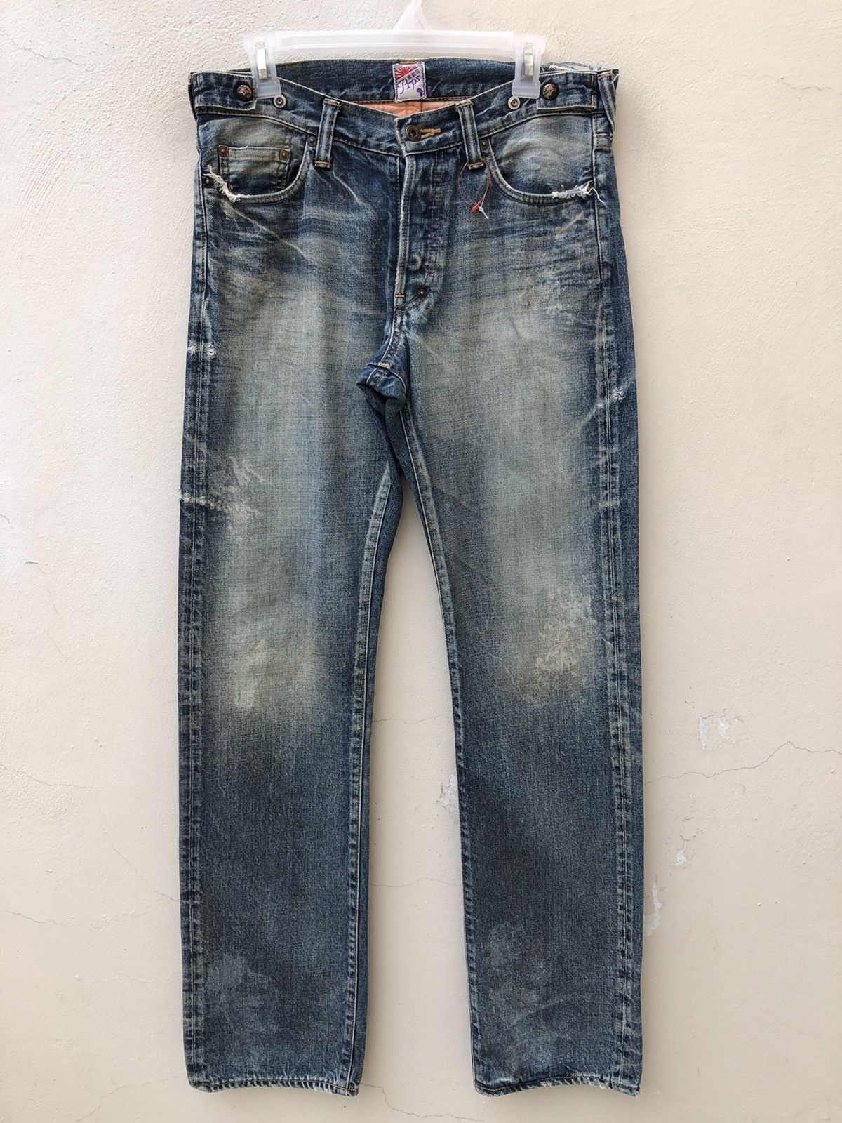 Prps Vintage PRPS Distressed Denim Painter Jeans Size US 30 / EU 46 - 6 Thumbnail