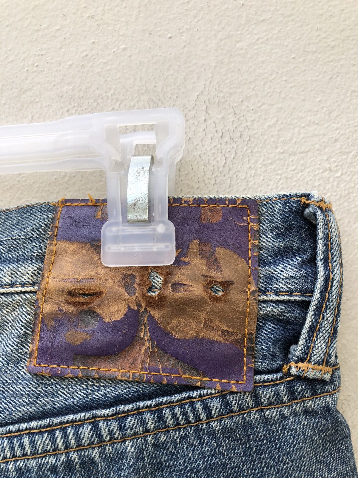 Prps Vintage PRPS Distressed Denim Painter Jeans Size US 30 / EU 46 - 19 Thumbnail