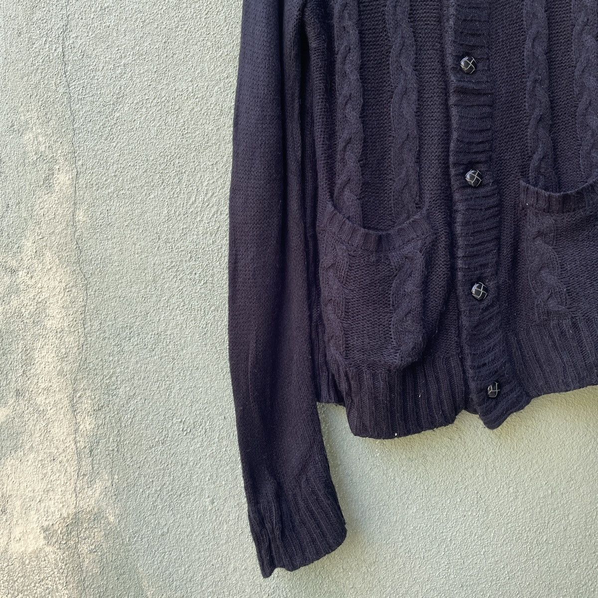 Aran Isles Knitwear Vintage Japanese Brand Button Ups Black Cardigan Knitwear Size US S / EU 44-46 / 1 - 4 Thumbnail