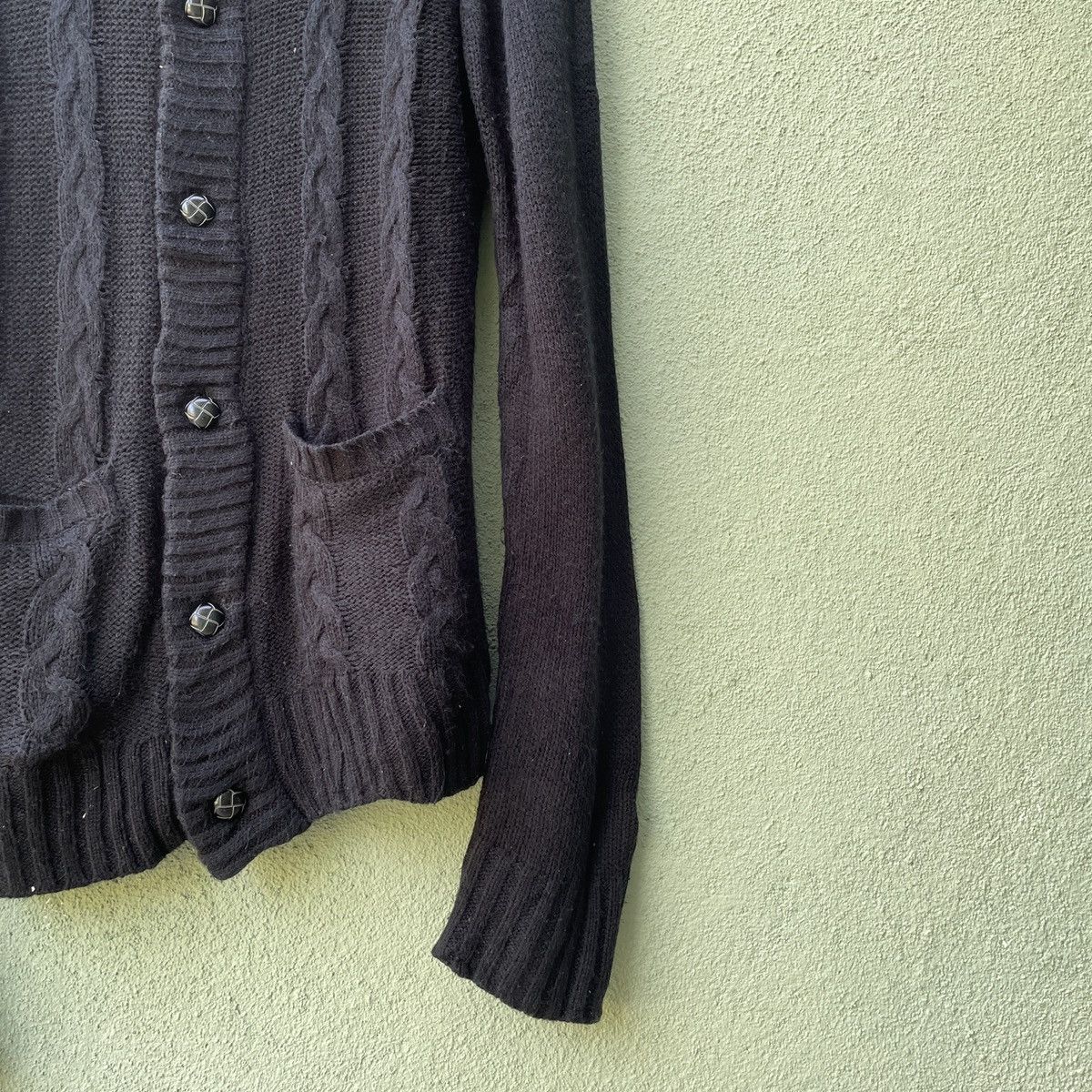Aran Isles Knitwear Vintage Japanese Brand Button Ups Black Cardigan Knitwear Size US S / EU 44-46 / 1 - 5 Thumbnail