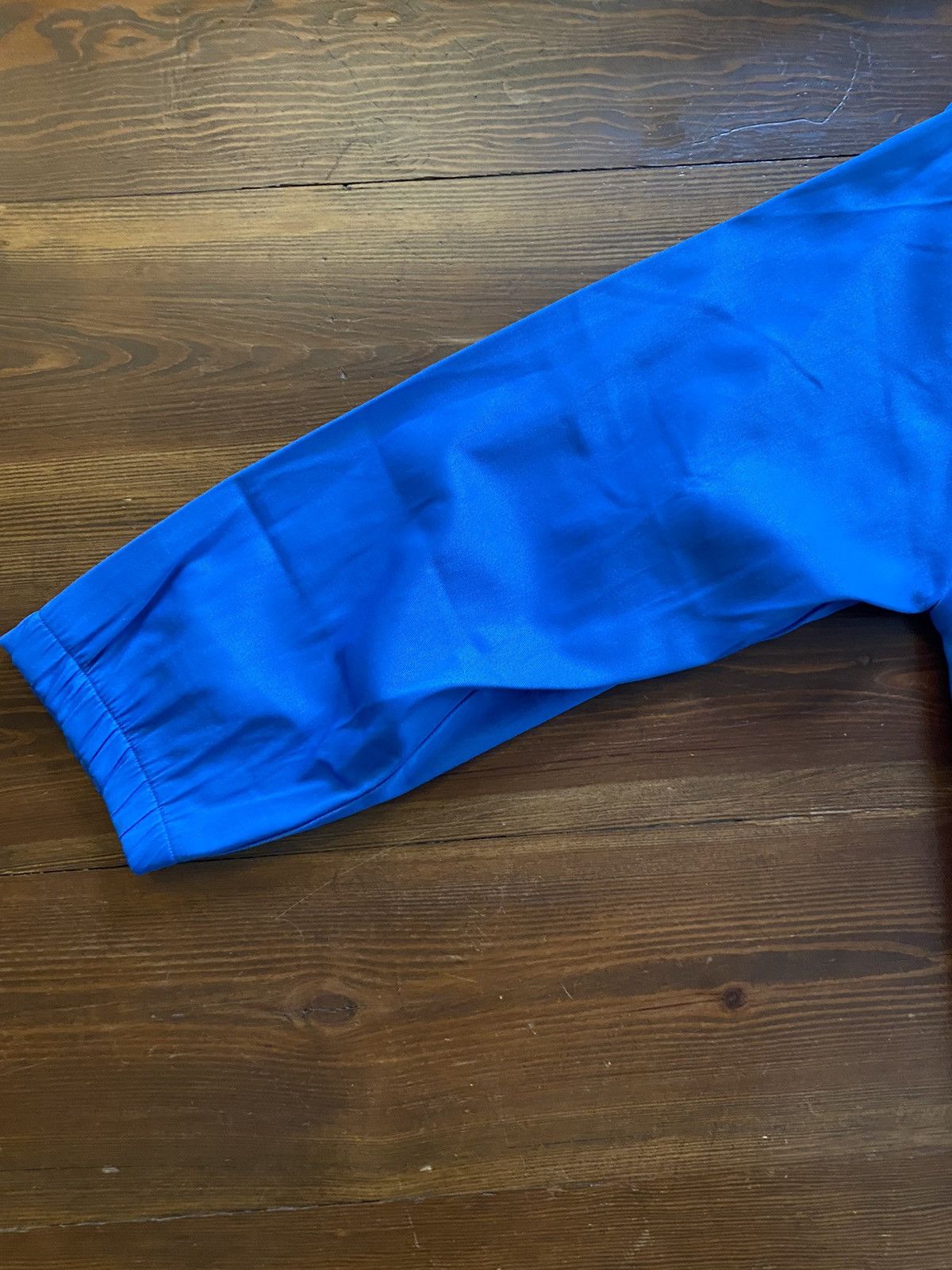 Haband Vintage 90’s Haband Blue Sateen Zip Up Light Jacket Size US L / EU 52-54 / 3 - 6 Thumbnail