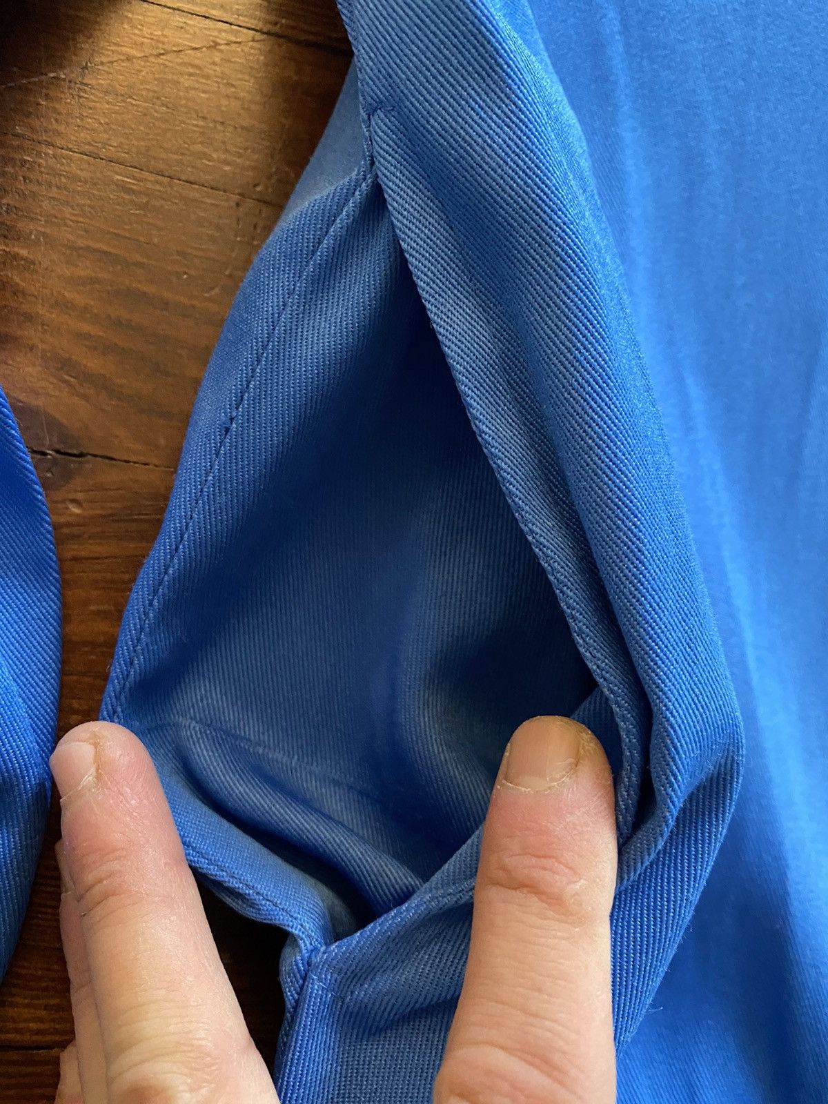 Haband Vintage 90’s Haband Blue Sateen Zip Up Light Jacket Size US L / EU 52-54 / 3 - 4 Thumbnail