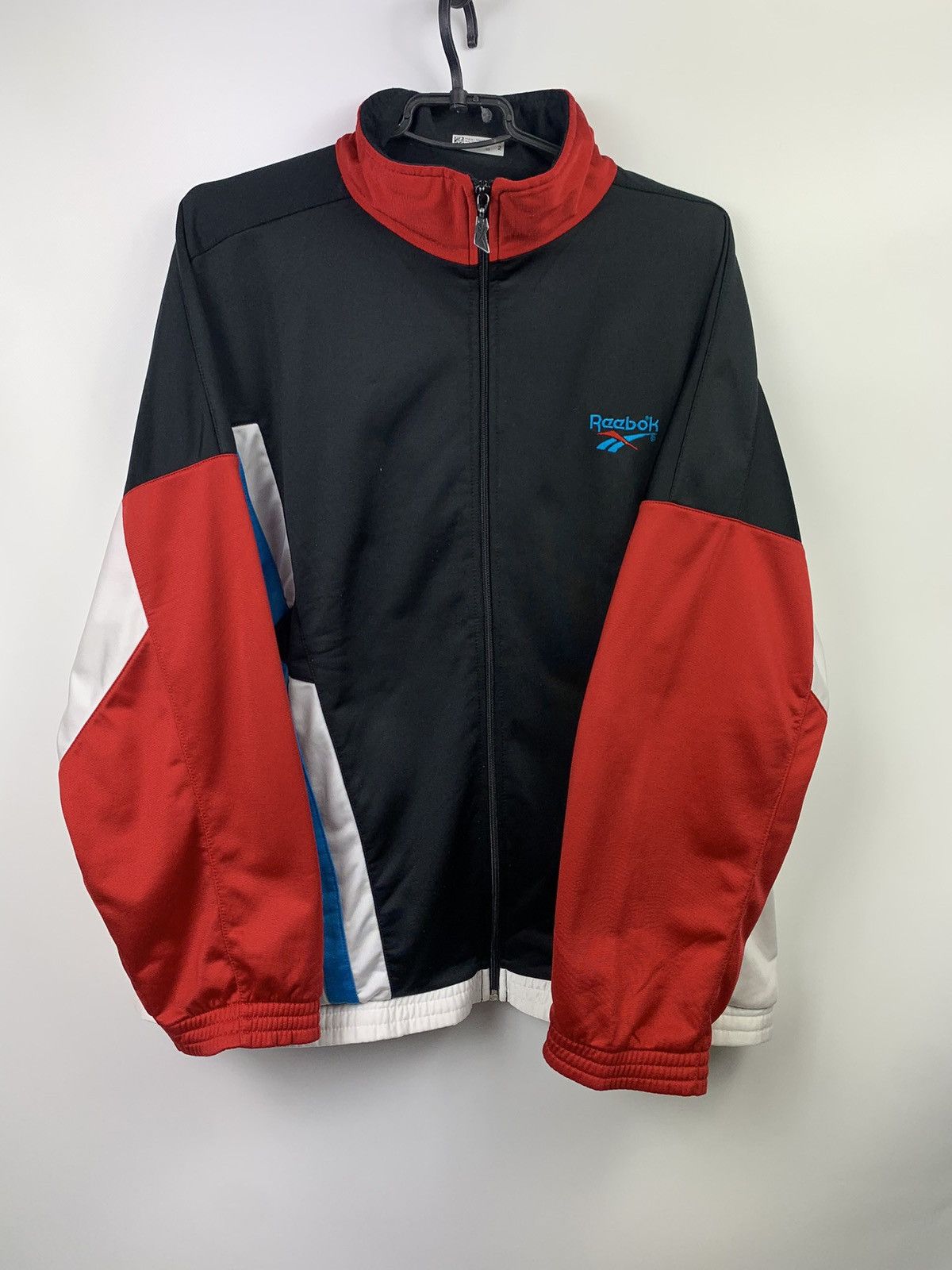 Reebok VTG Reebok men’s full zip track top jacket size L Size US L / EU 52-54 / 3 - 6 Thumbnail