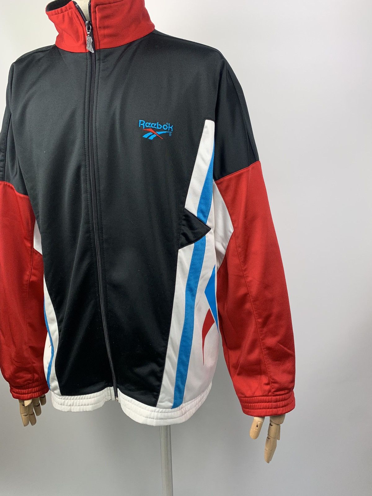 Reebok VTG Reebok men’s full zip track top jacket size L Size US L / EU 52-54 / 3 - 3 Thumbnail