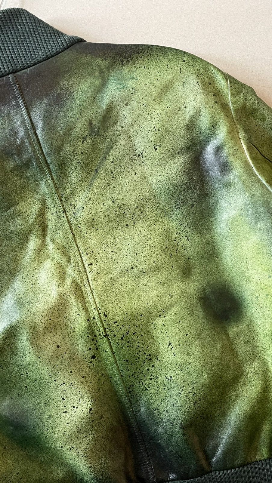 Calvin Klein 205W39NYC × Raf Simons RARE 1:1 CK Green Paint Splatter Bomber Jacket Size US S / EU 44-46 / 1 - 11 Thumbnail