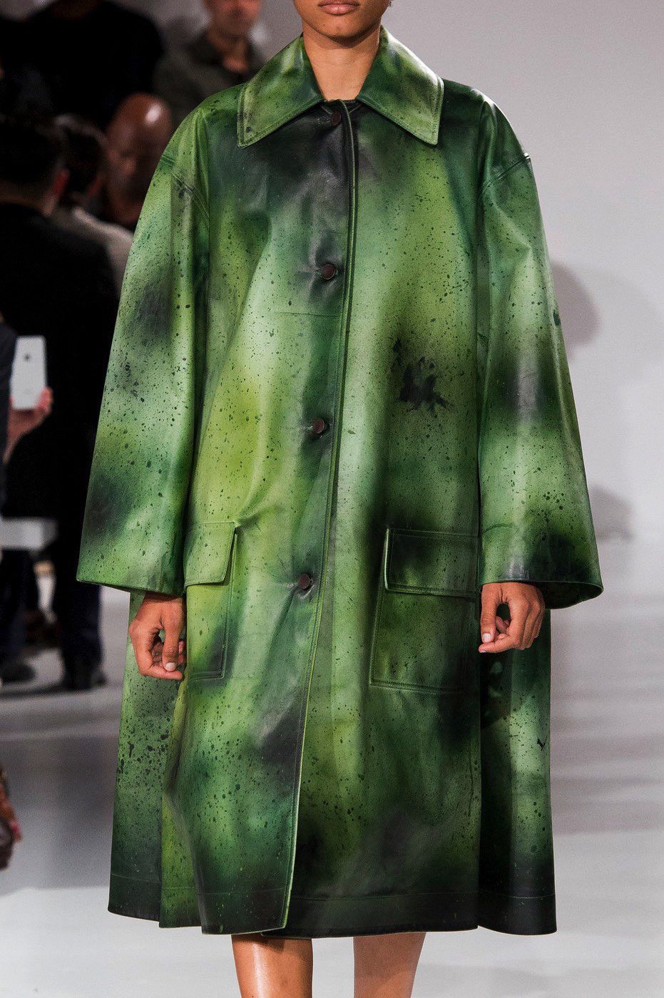 Calvin Klein 205W39NYC × Raf Simons RARE 1:1 CK Green Paint Splatter Bomber Jacket Size US S / EU 44-46 / 1 - 12 Thumbnail