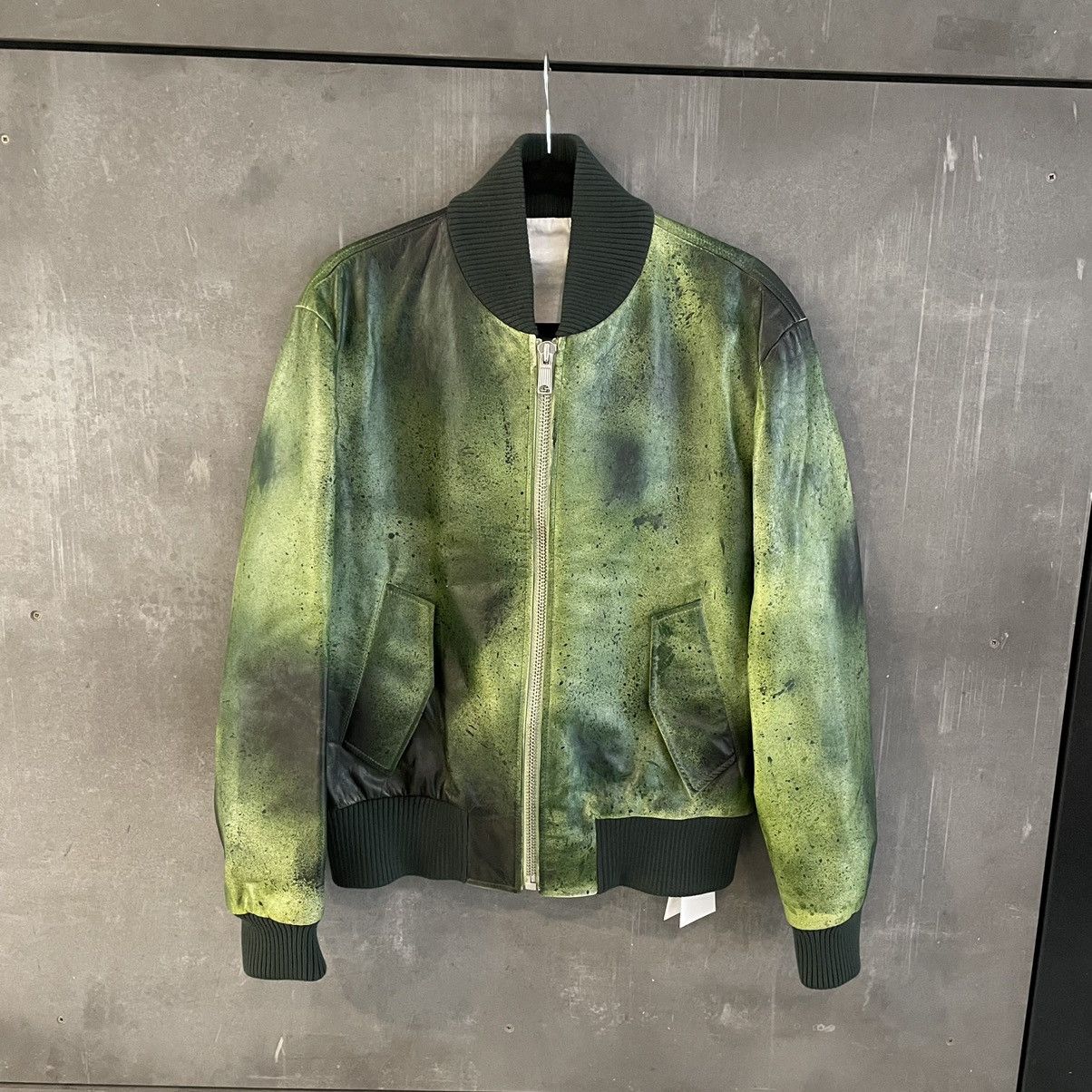 Calvin Klein 205W39NYC × Raf Simons RARE 1:1 CK Green Paint Splatter Bomber Jacket Size US S / EU 44-46 / 1 - 2 Thumbnail