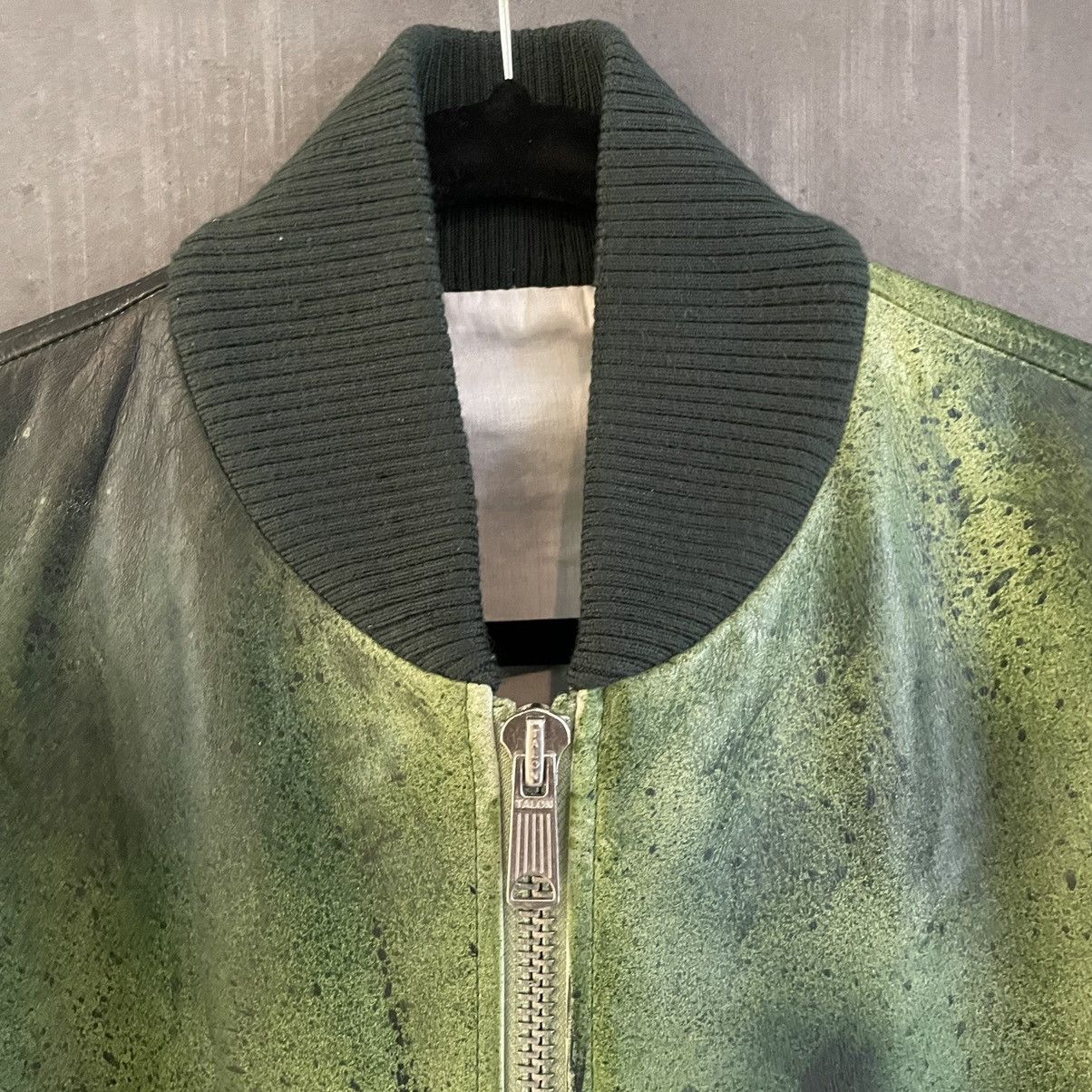 Calvin Klein 205W39NYC × Raf Simons RARE 1:1 CK Green Paint Splatter Bomber Jacket Size US S / EU 44-46 / 1 - 3 Thumbnail