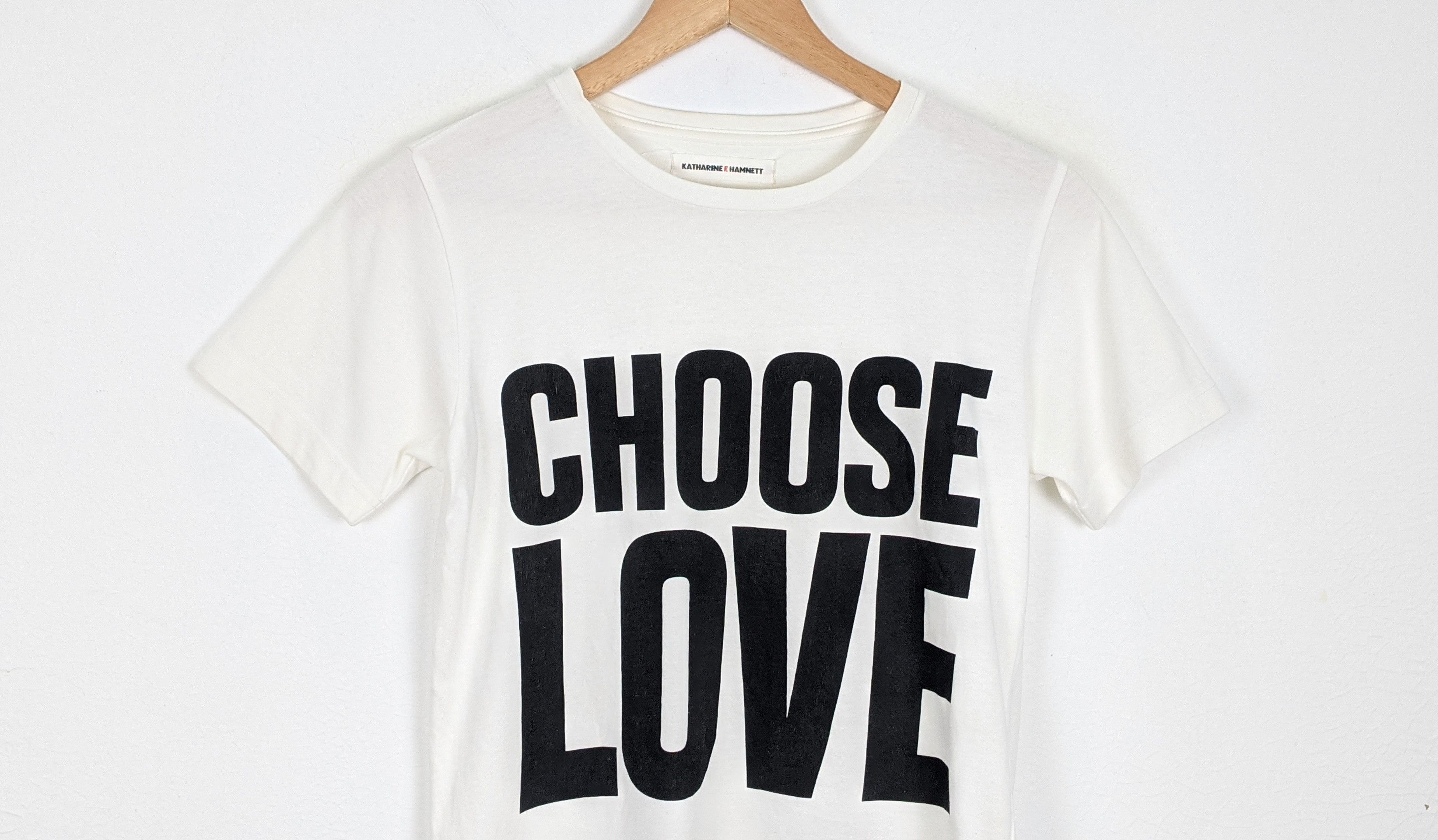 Katharine Hamnett London Katherine Hamnett Trainspotting Choose Love Shirt Size US S / EU 44-46 / 1 - 2 Thumbnail