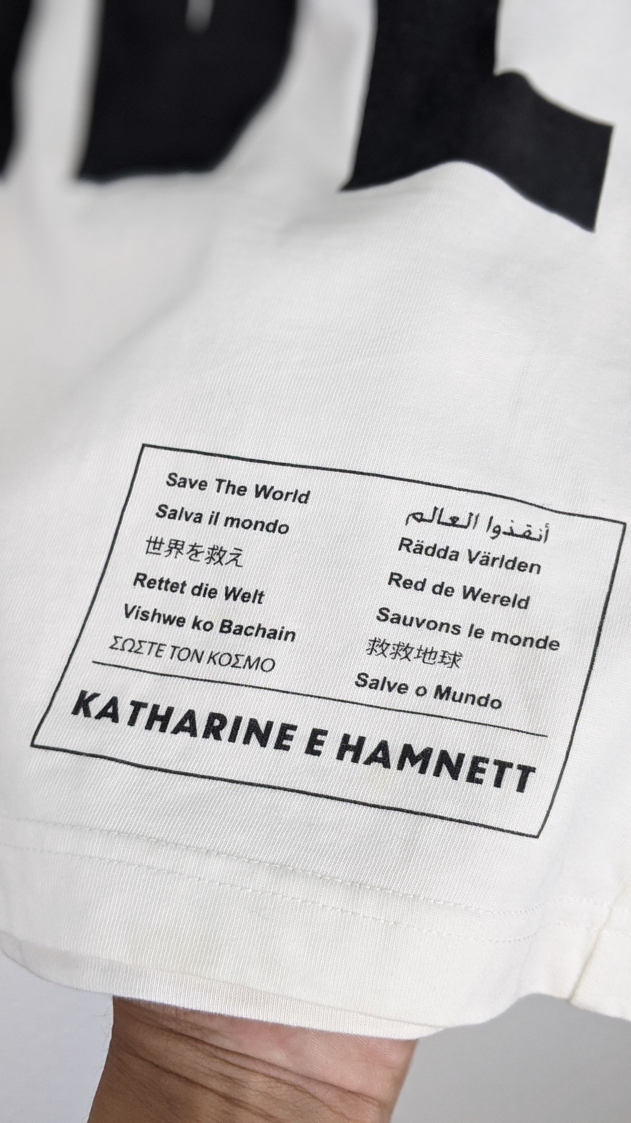 Katharine Hamnett London Katherine Hamnett Trainspotting Choose Love Shirt Size US S / EU 44-46 / 1 - 3 Thumbnail
