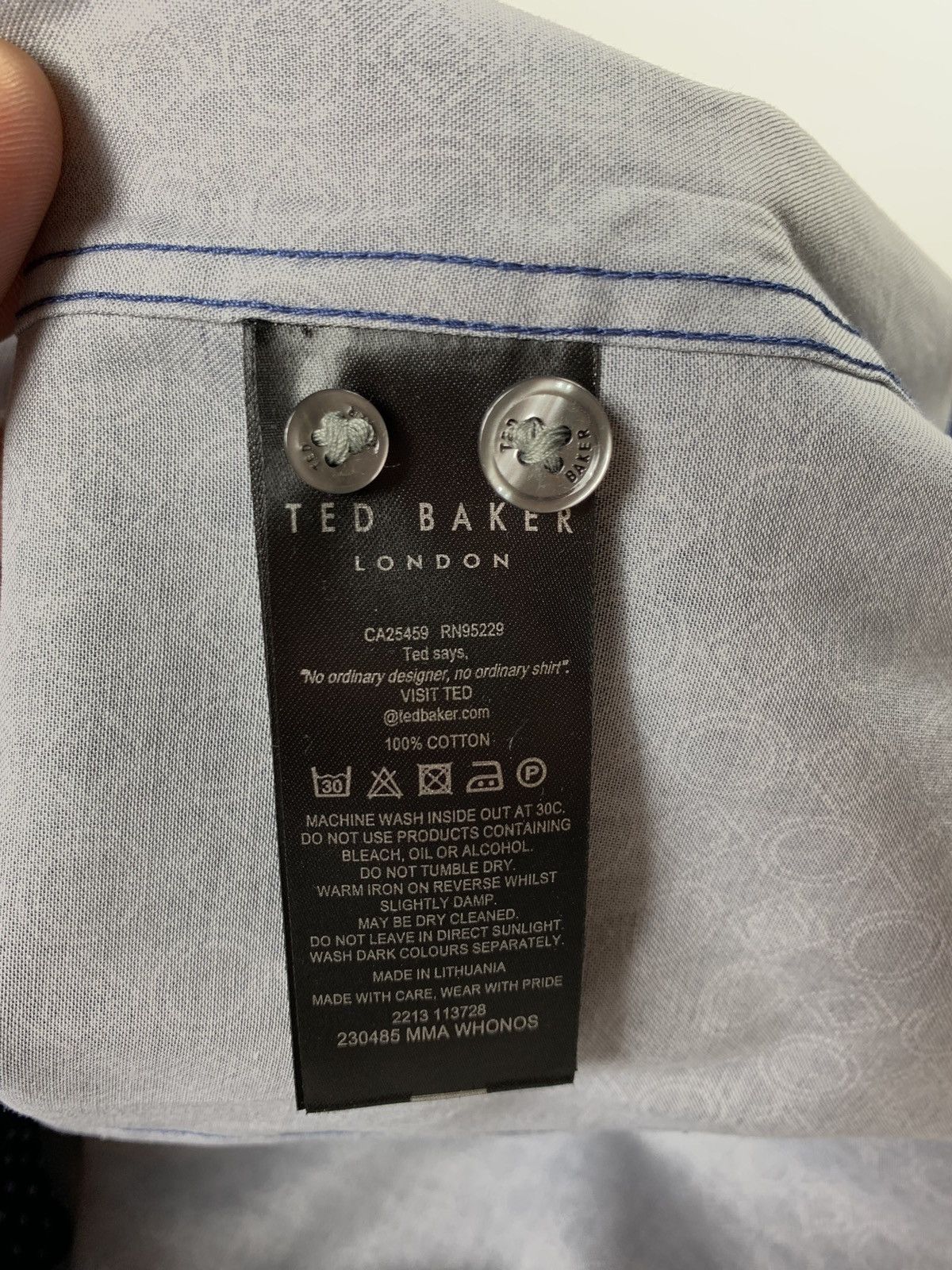 Ted Baker BNWT Ted Baker geometric pattern long sleeve shirt size 5 Size US XL / EU 56 / 4 - 8 Thumbnail