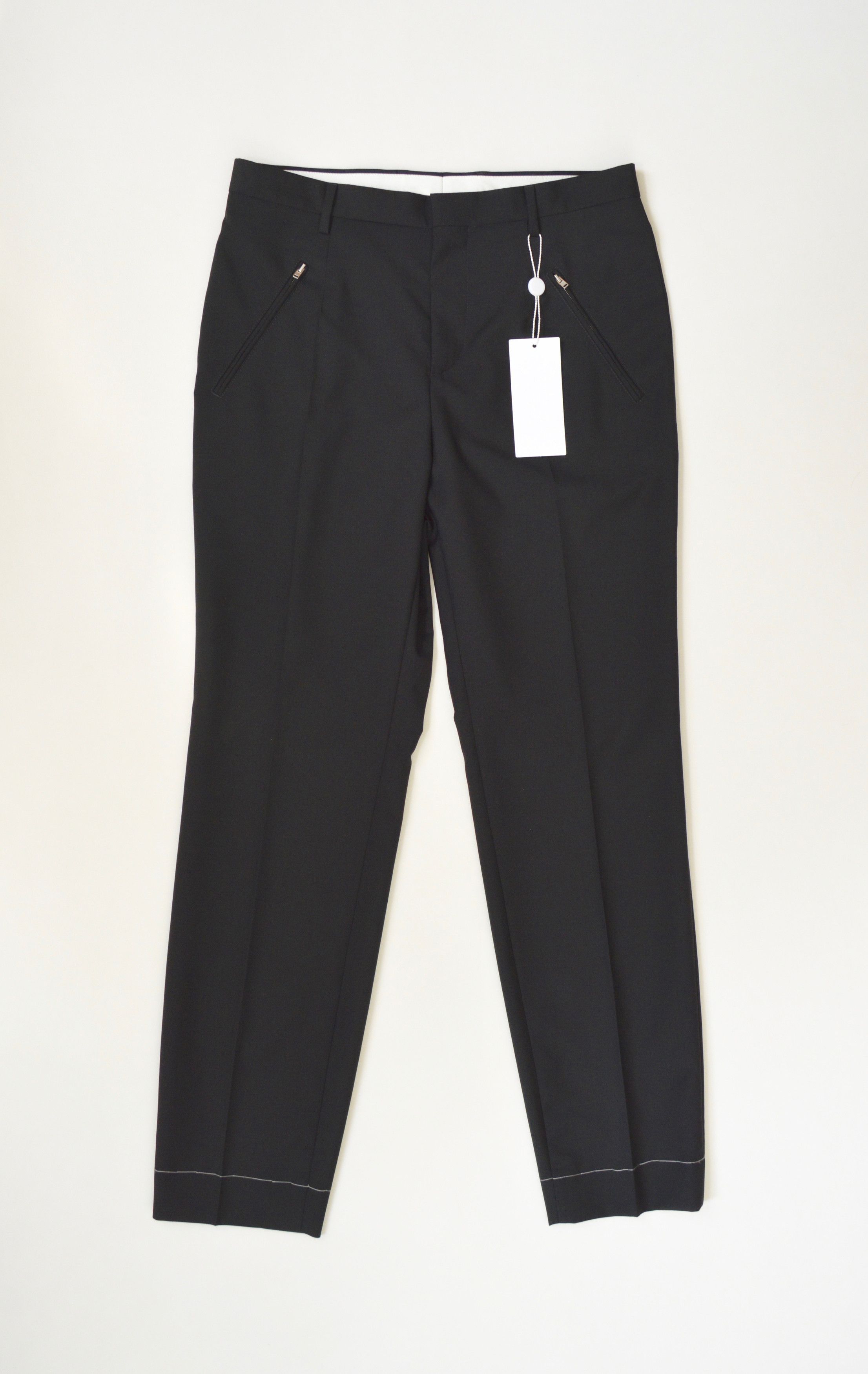 Maison Margiela S/S 20 Zip Pocket Wool Trousers Size US 30 / EU 46 - 1 Thumbnail