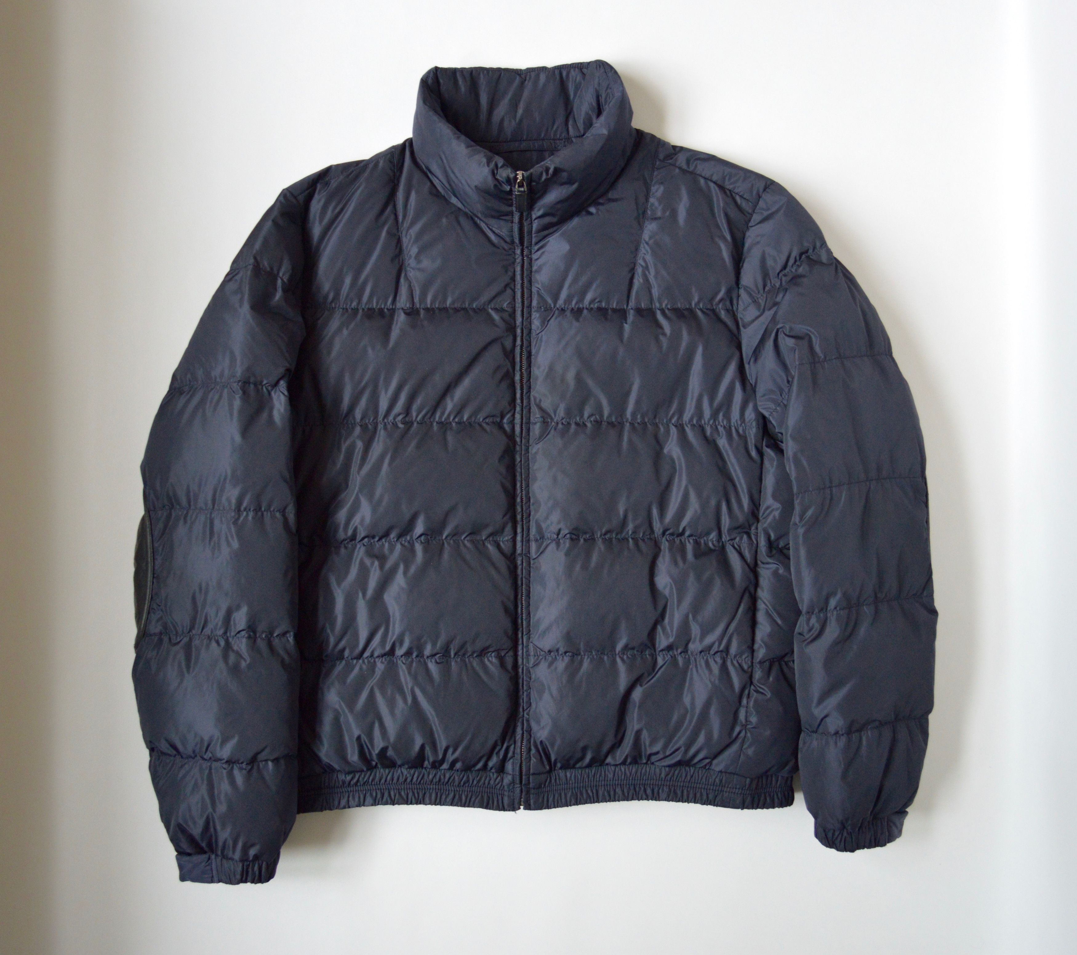 image of Prada Sport Nylon Down Jacket in Dark Blue, Men's (Size XL)