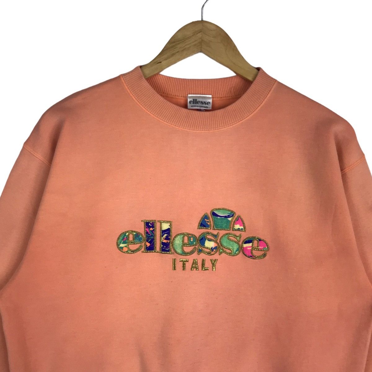 Ellesse × Goldwin Vintage 90s ELLESSE Italy Spell Out Embroidery Sweatshirt Size US L / EU 52-54 / 3 - 2 Thumbnail