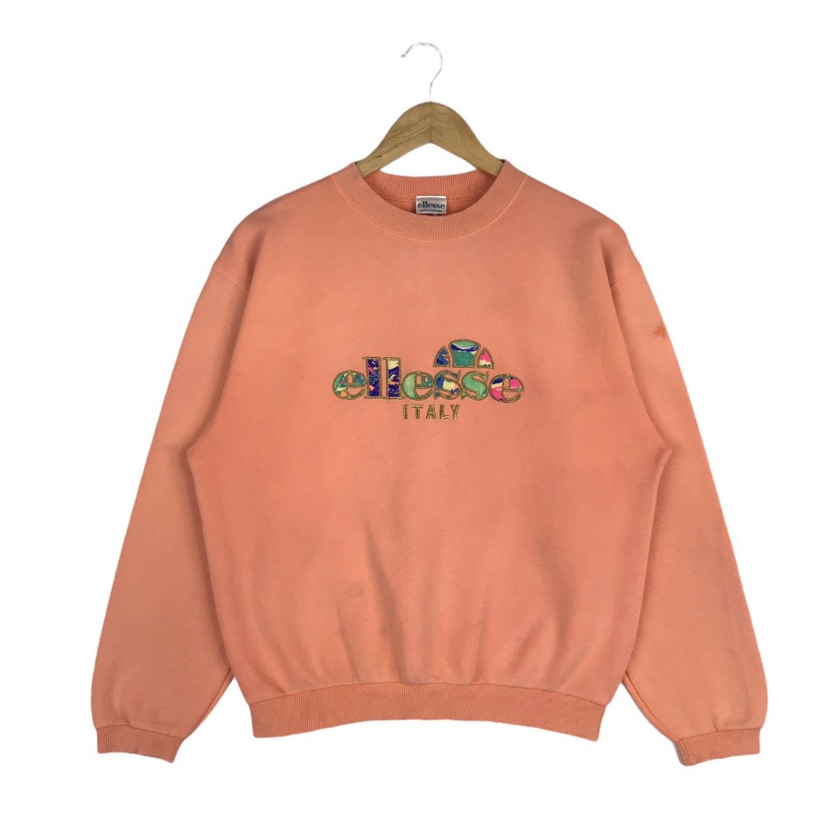 Ellesse × Goldwin Vintage 90s ELLESSE Italy Spell Out Embroidery Sweatshirt Size US L / EU 52-54 / 3 - 1 Thumbnail