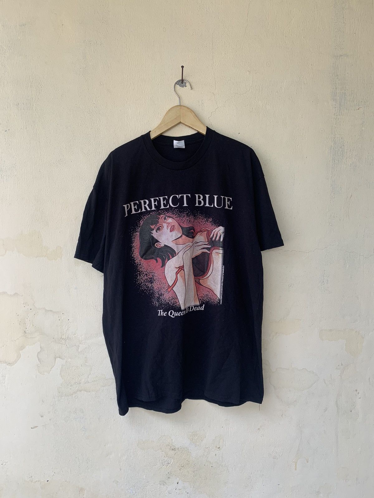 image of Anima x Band Tees Bootleg Perfect Blue Anime Cover The Smiths Tee in Black, Men's (Size XL)