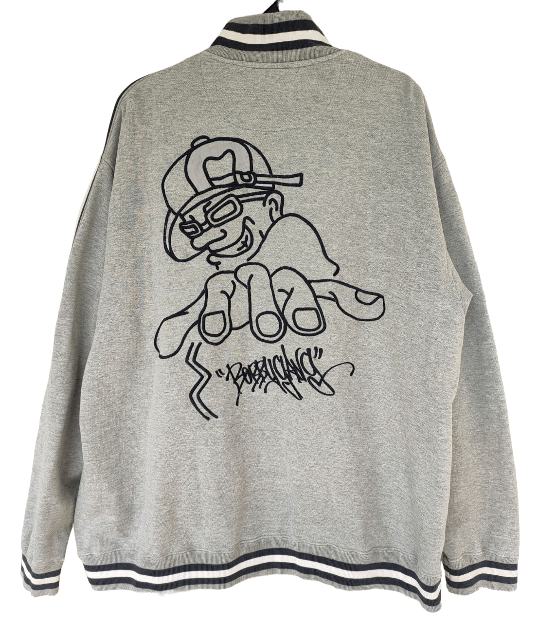 Japanese Brand Bobbygang Hiphop Zipper Sweatshirt Size US XXL / EU 58 / 5 - 1 Thumbnail