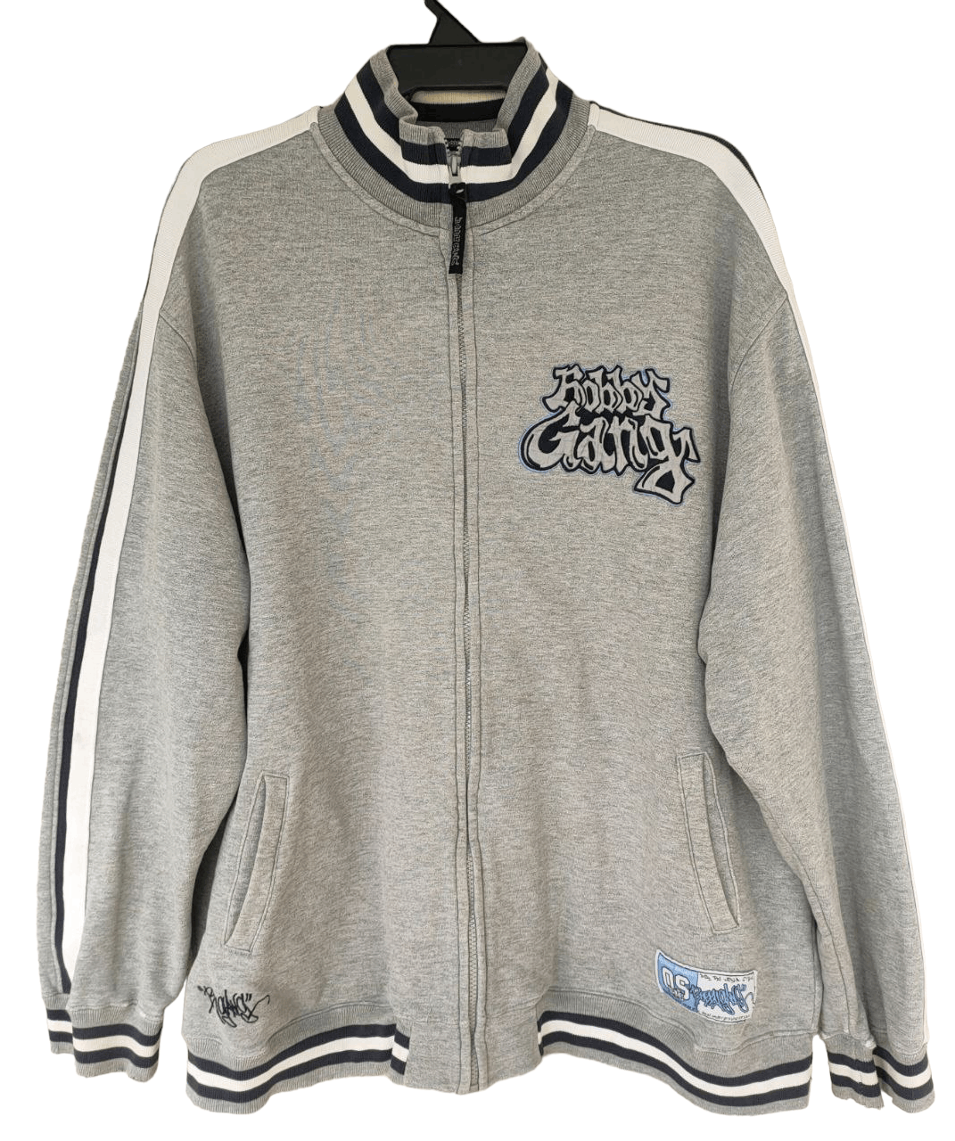 Japanese Brand Bobbygang Hiphop Zipper Sweatshirt Size US XXL / EU 58 / 5 - 2 Thumbnail
