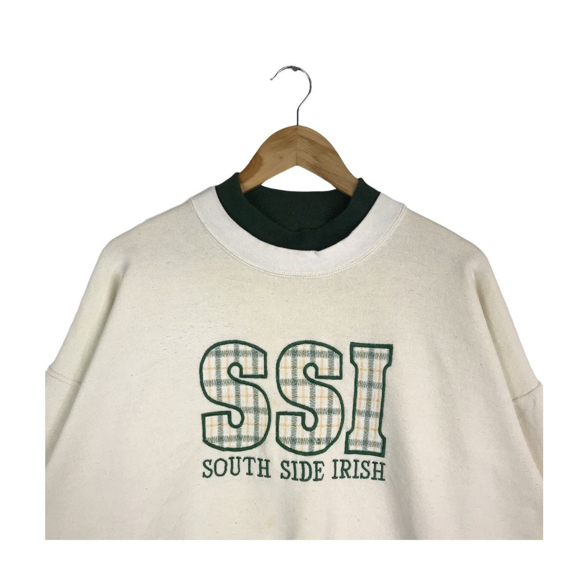Vintage Vintage 90s South Side Irish Embroidery Sweatshirt Size US XXL / EU 58 / 5 - 2 Thumbnail