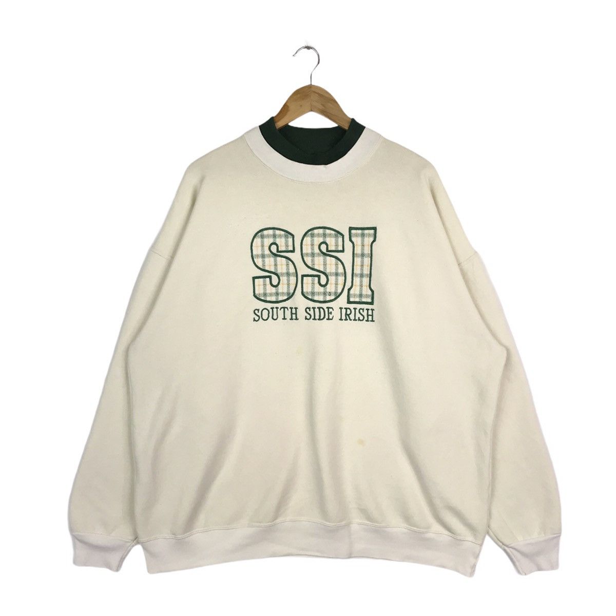 Vintage Vintage 90s South Side Irish Embroidery Sweatshirt Size US XXL / EU 58 / 5 - 1 Thumbnail