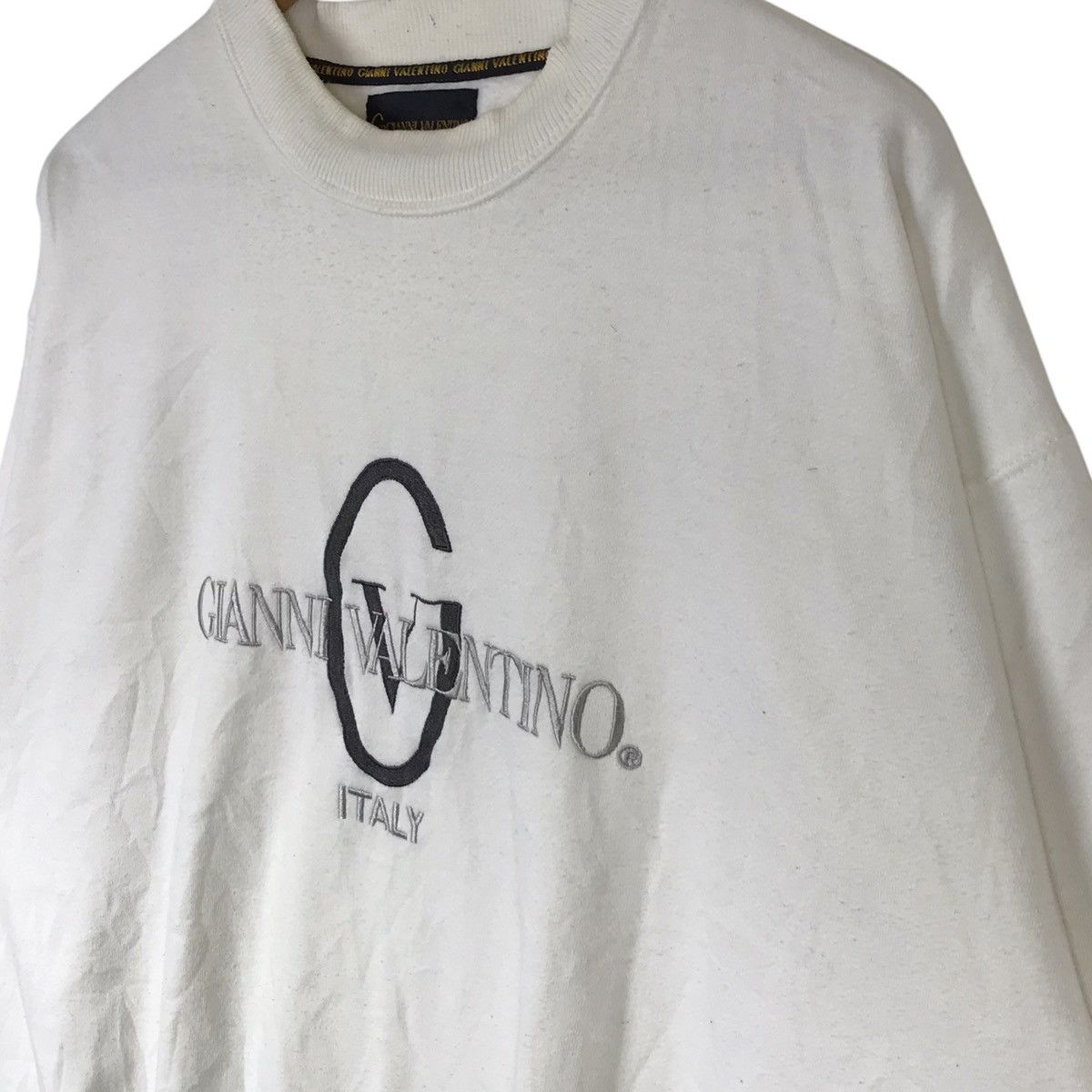 Gianni Valentino × Valentino Vintage Gianni Valentino Italy Logo Embroidery Sweatshirt Size US XL / EU 56 / 4 - 7 Thumbnail