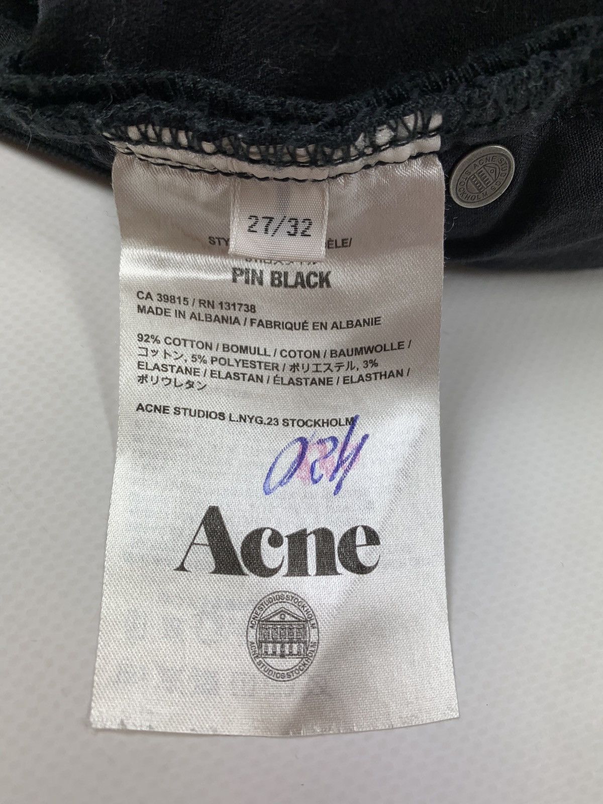 Acne Studios Acne Studios Pin Black women’s denim jeans pants size 27 32 Size 27" / US 4 / IT 40 - 7 Thumbnail
