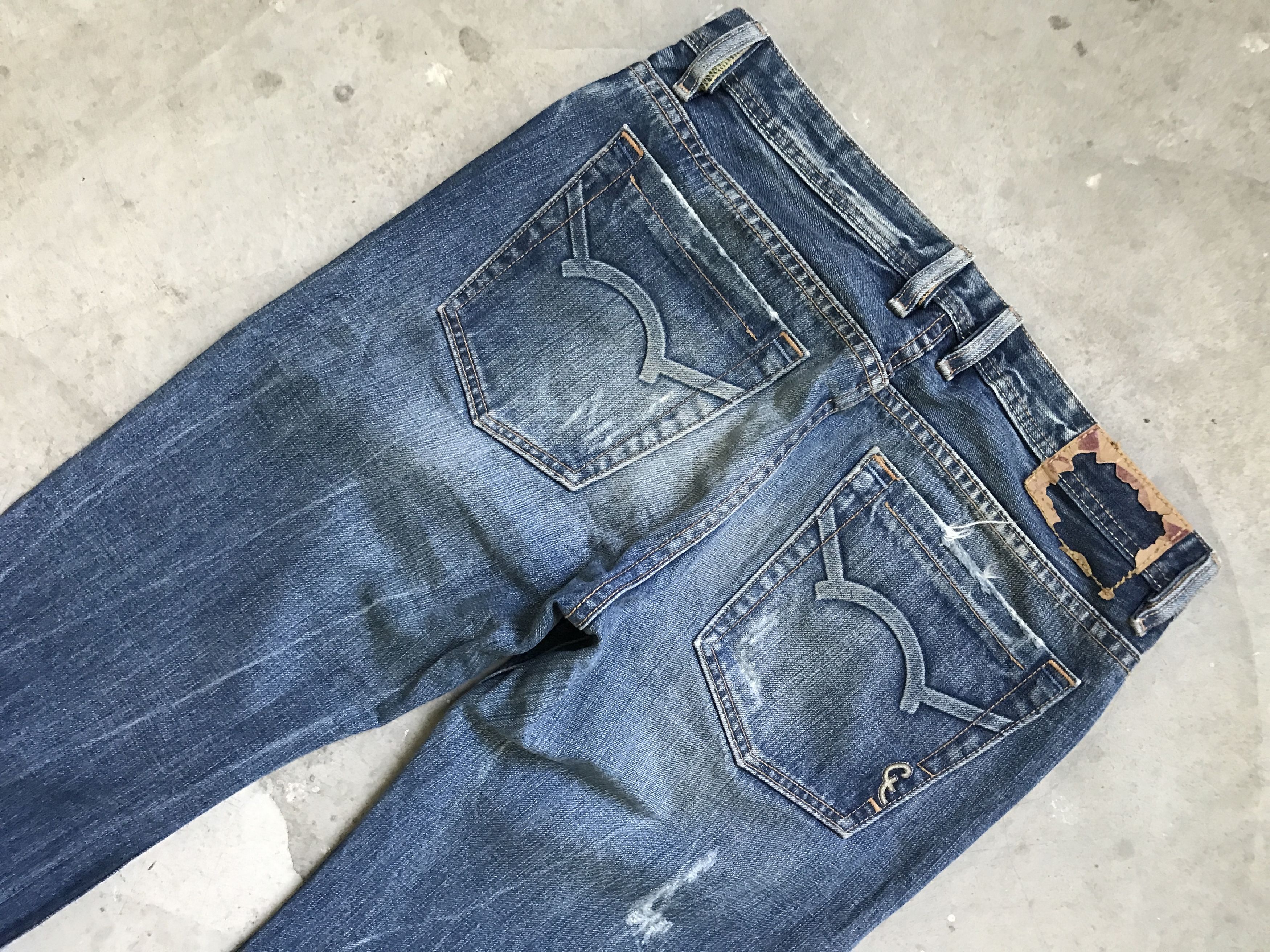 Cult Of Individuality D75 CULT OF INDIVIDUALITY Brutal Distressed Denim Size US 33 - 15 Thumbnail