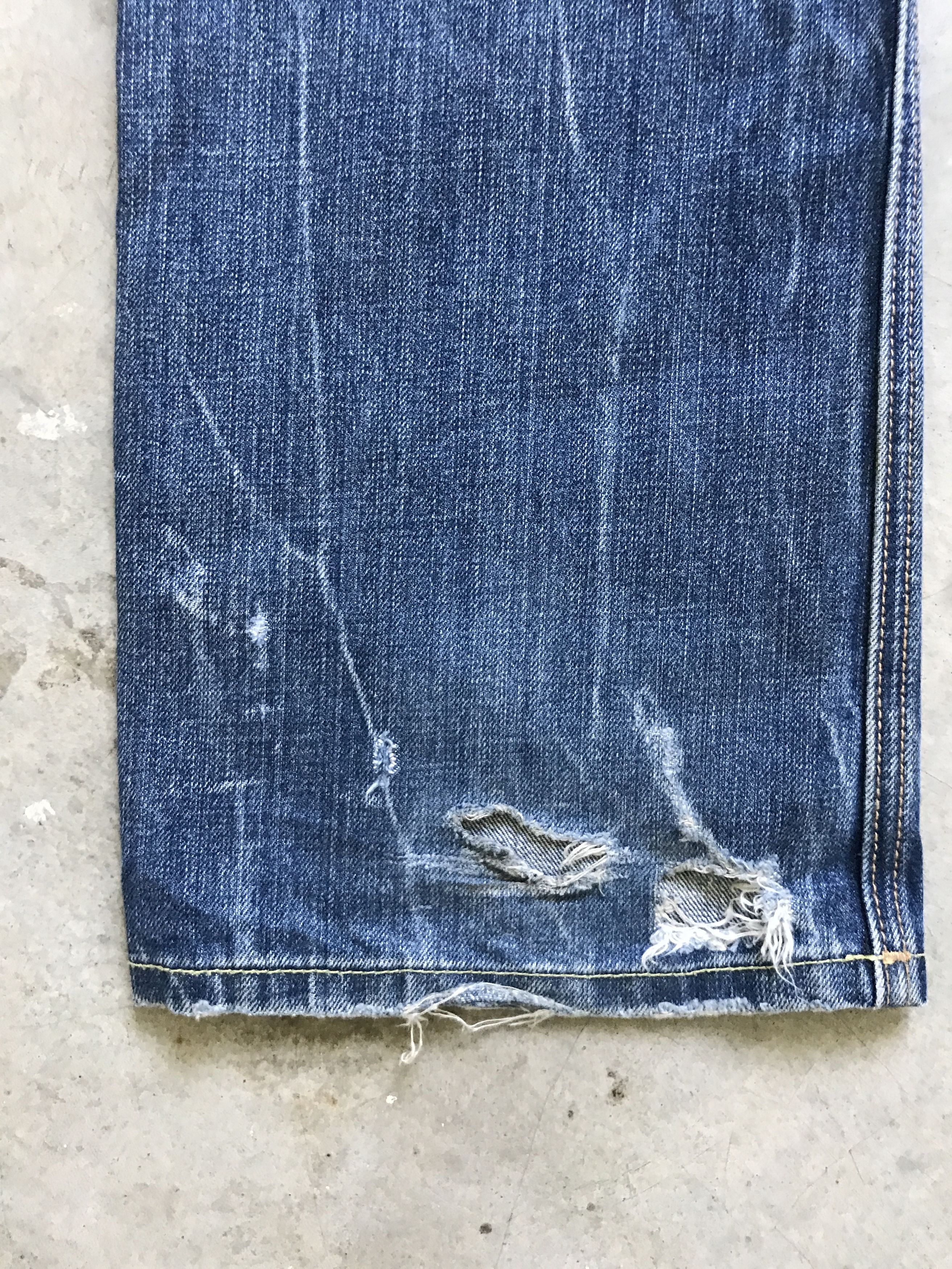 Cult Of Individuality D75 CULT OF INDIVIDUALITY Brutal Distressed Denim Size US 33 - 18 Thumbnail