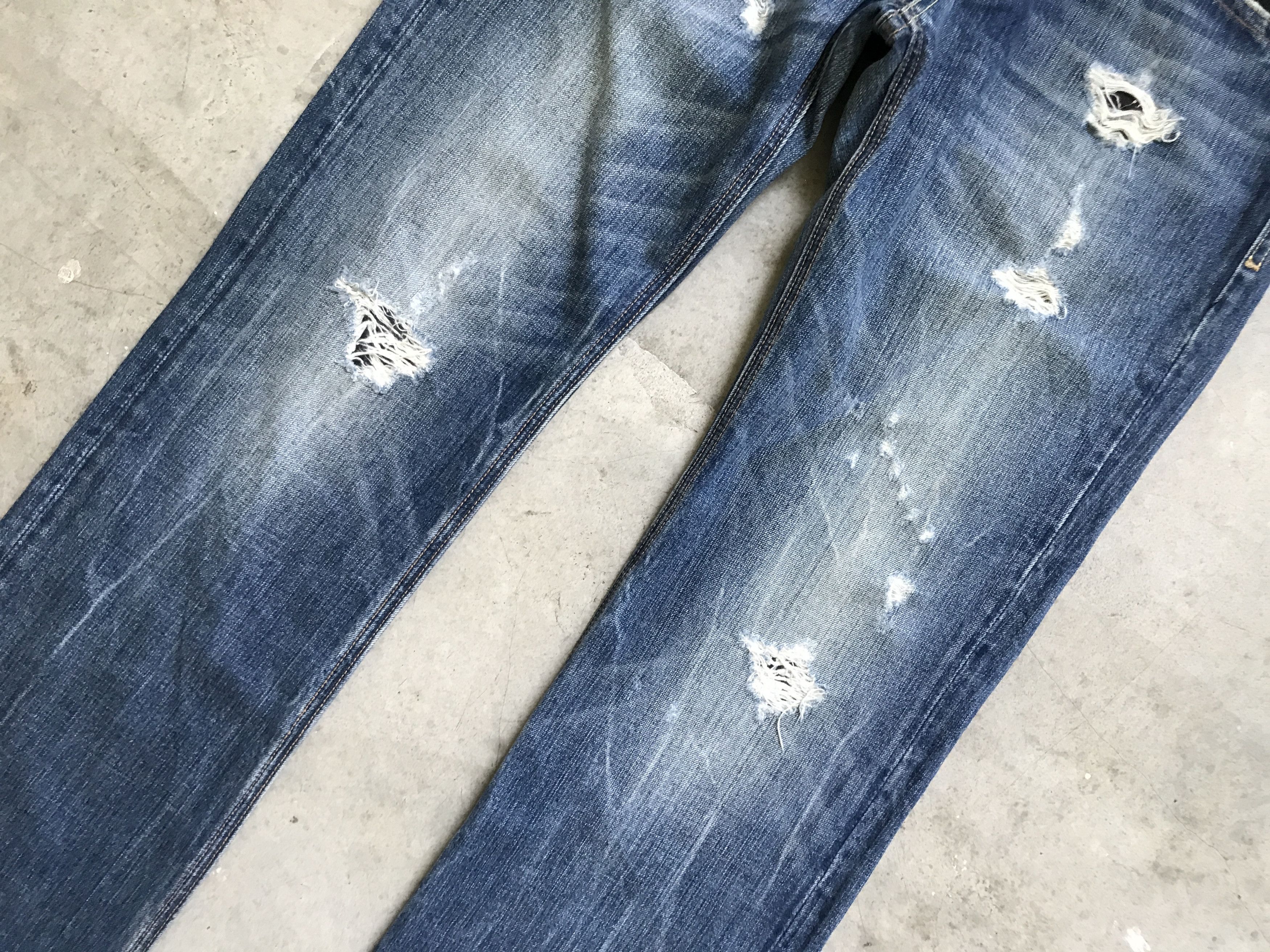 Cult Of Individuality D75 CULT OF INDIVIDUALITY Brutal Distressed Denim Size US 33 - 3 Thumbnail