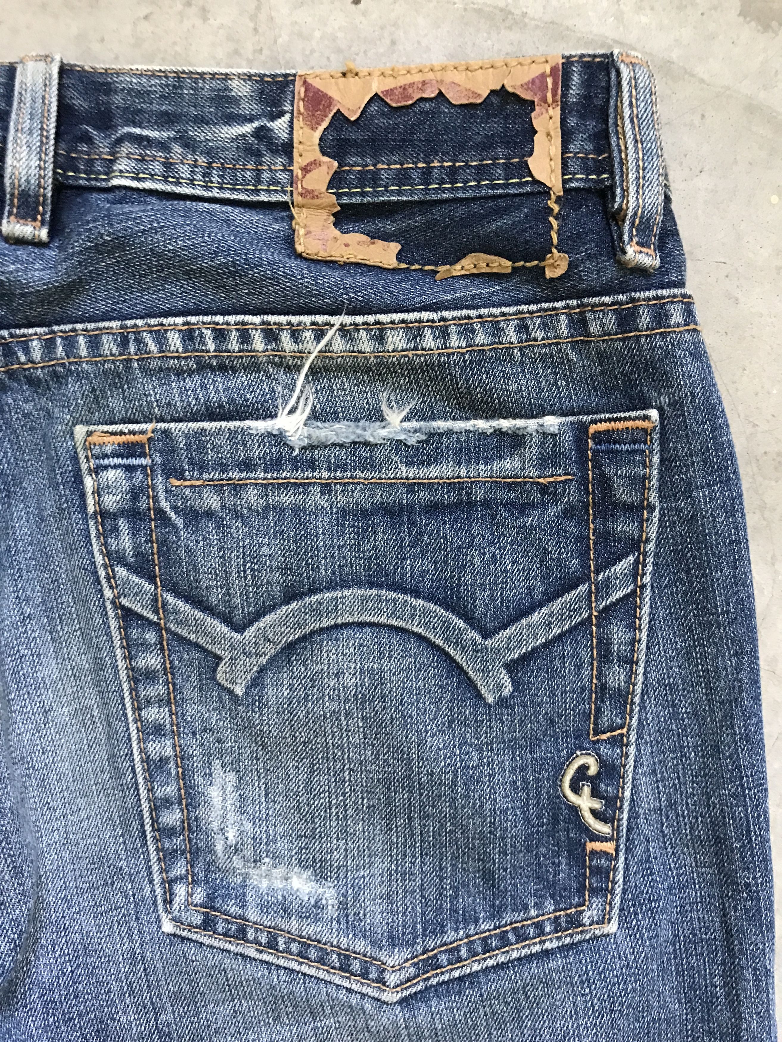 Cult Of Individuality D75 CULT OF INDIVIDUALITY Brutal Distressed Denim Size US 33 - 20 Thumbnail