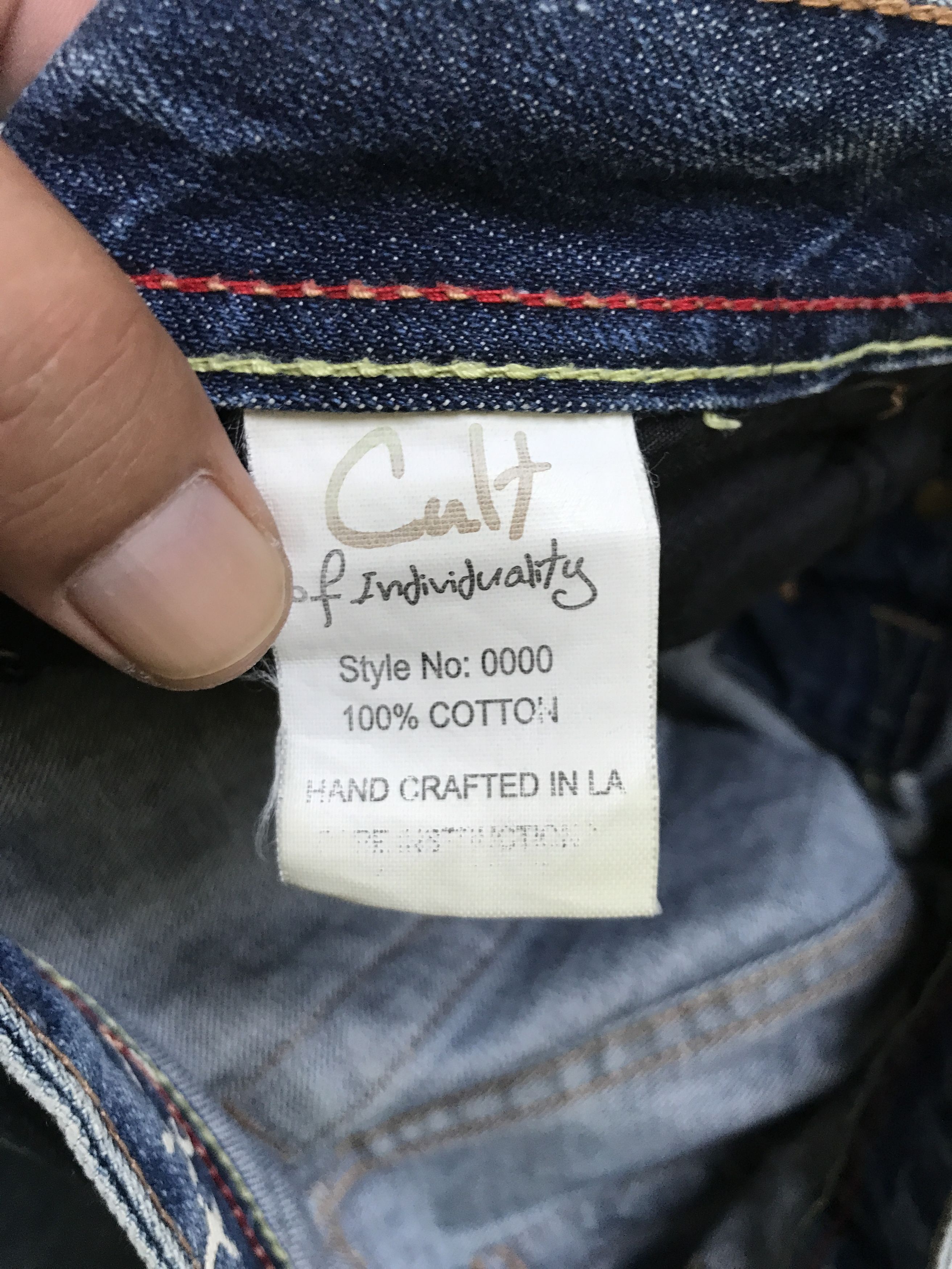 Cult Of Individuality D75 CULT OF INDIVIDUALITY Brutal Distressed Denim Size US 33 - 22 Thumbnail