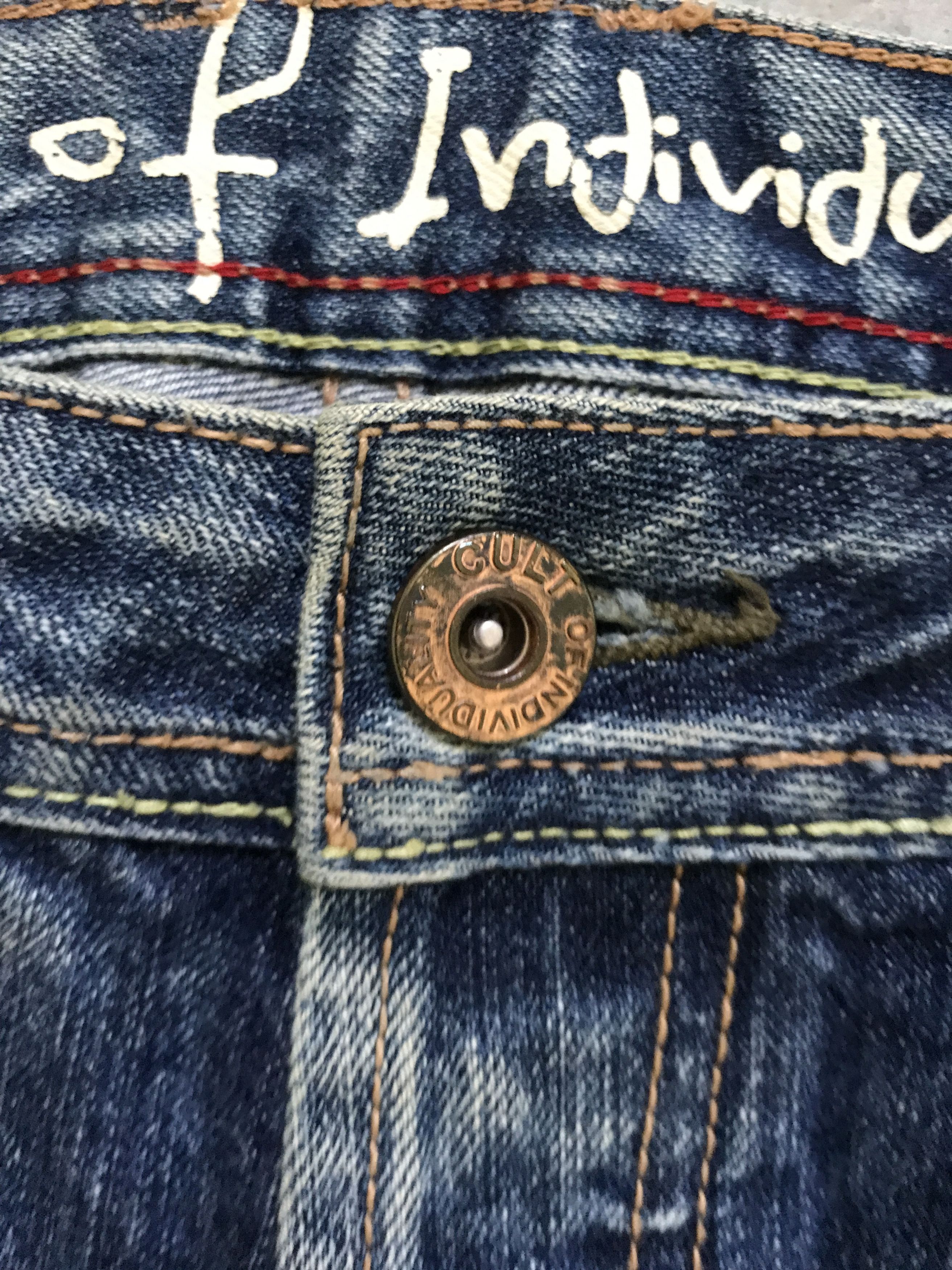 Cult Of Individuality D75 CULT OF INDIVIDUALITY Brutal Distressed Denim Size US 33 - 10 Thumbnail