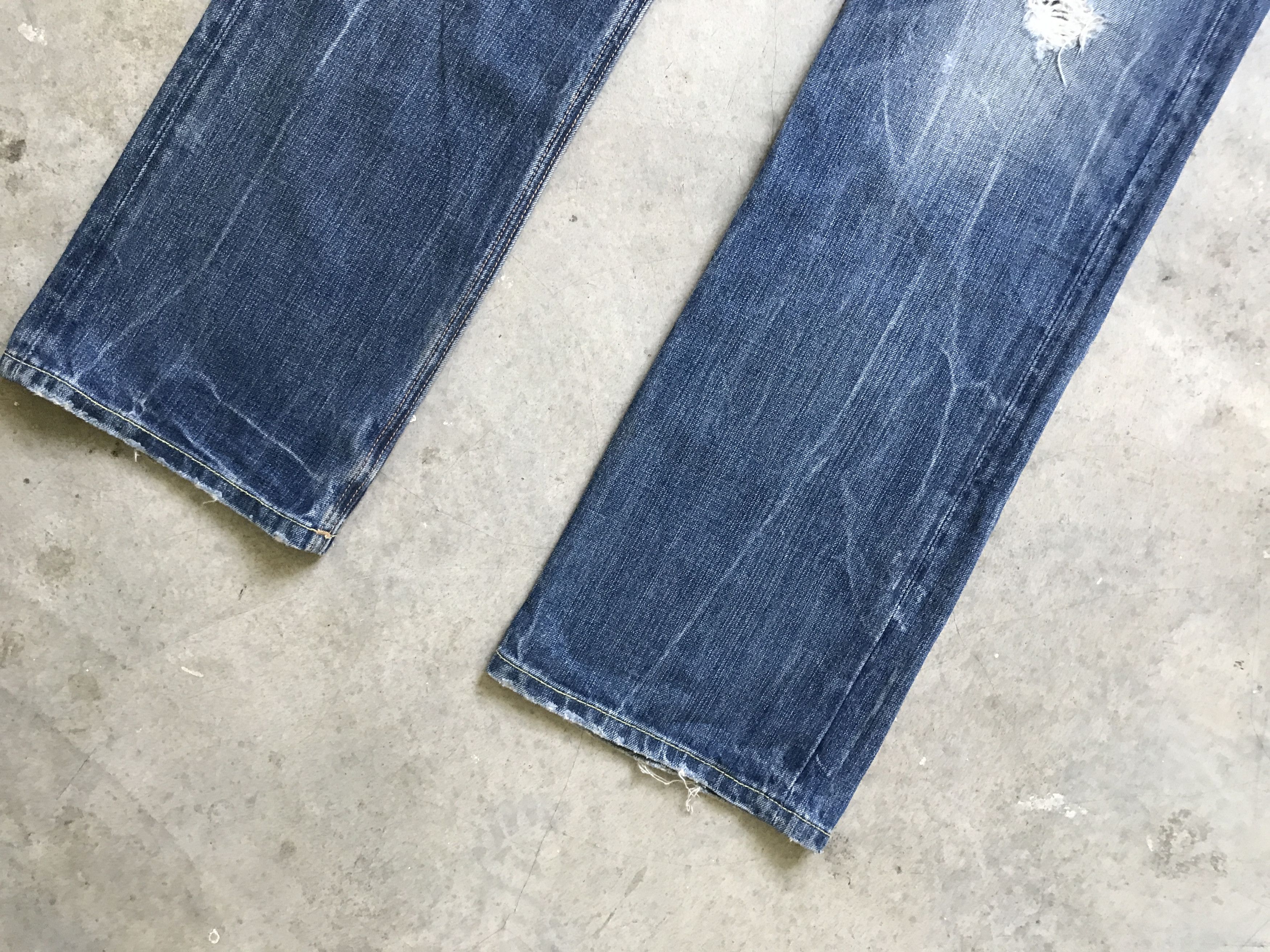Cult Of Individuality D75 CULT OF INDIVIDUALITY Brutal Distressed Denim Size US 33 - 4 Thumbnail