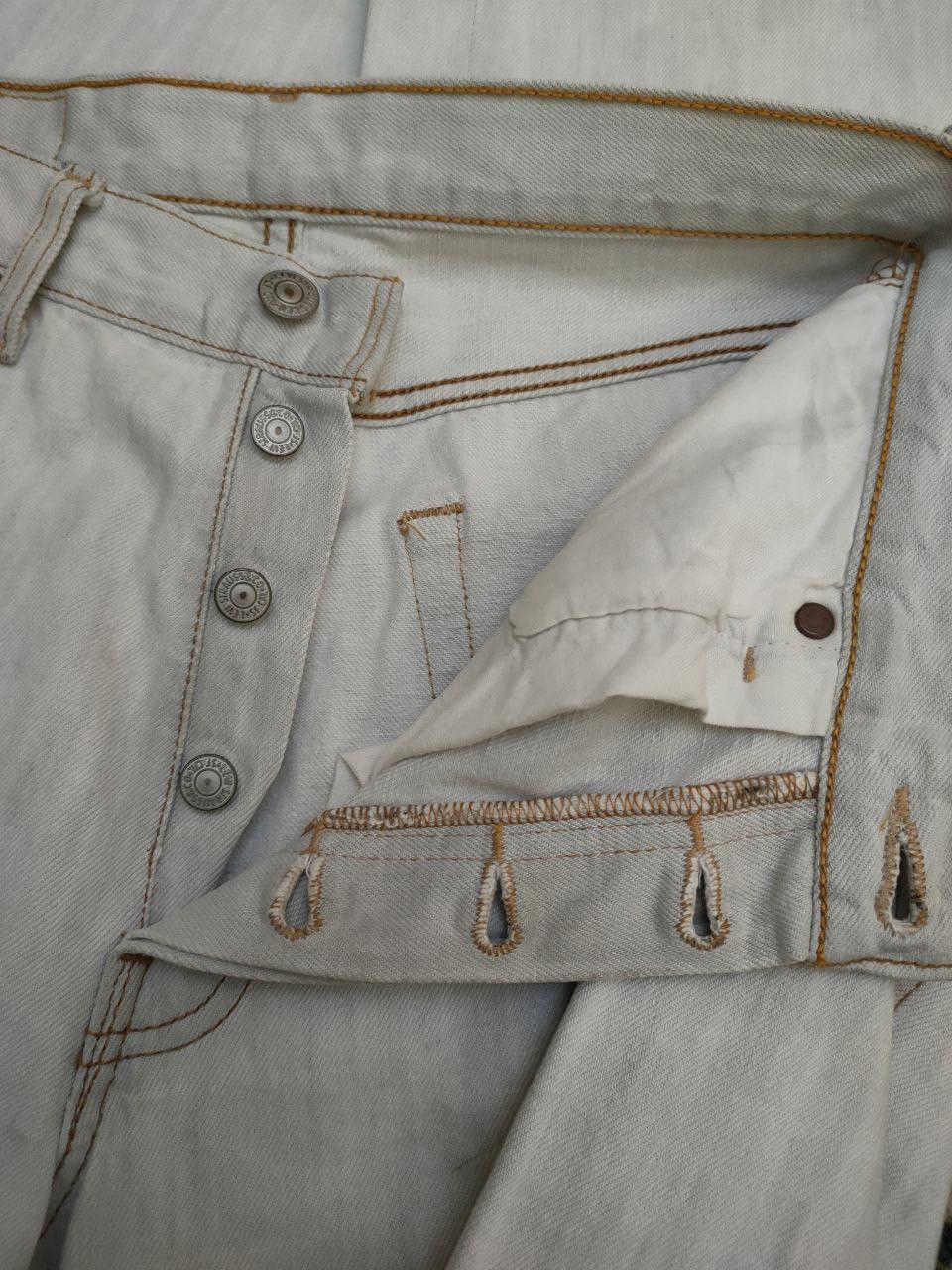 Levi's 90s Vintage Levis 501 Worn Denim Size US 29 - 9 Thumbnail