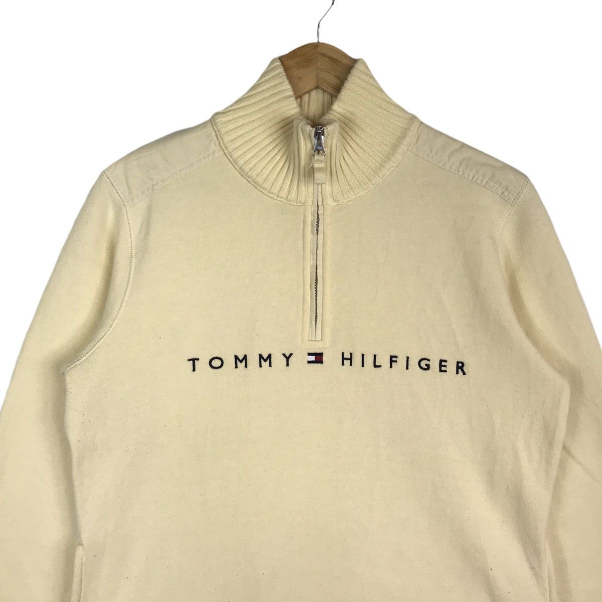 Tommy Hilfiger Tommy Hilfiger Flag Logo Embroidery Half Zipper Sweatshirt Size US S / EU 44-46 / 1 - 2 Thumbnail