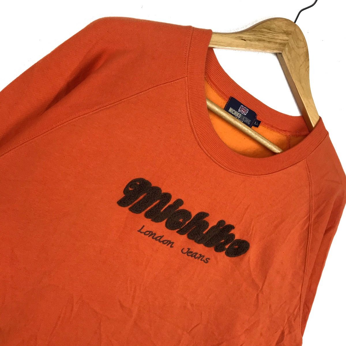Michiko Koshino London Michiko London Jeans Spell Out Sweatshirt Pullover Size US L / EU 52-54 / 3 - 3 Thumbnail