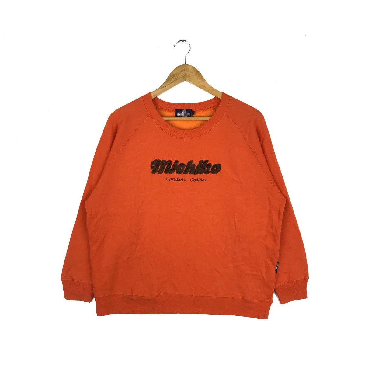 Michiko Koshino London Michiko London Jeans Spell Out Sweatshirt Pullover Size US L / EU 52-54 / 3 - 1 Thumbnail