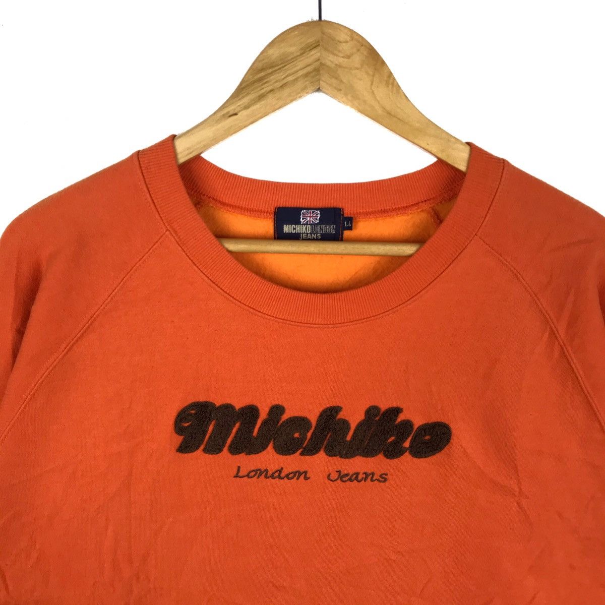 Michiko Koshino London Michiko London Jeans Spell Out Sweatshirt Pullover Size US L / EU 52-54 / 3 - 2 Thumbnail