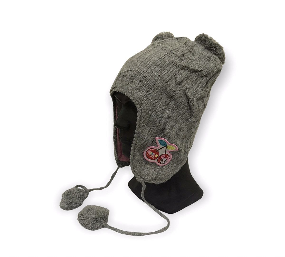 Japanese Brand Japanese Brand Earflap Plain Beanie Hat Size ONE SIZE - 1 Thumbnail