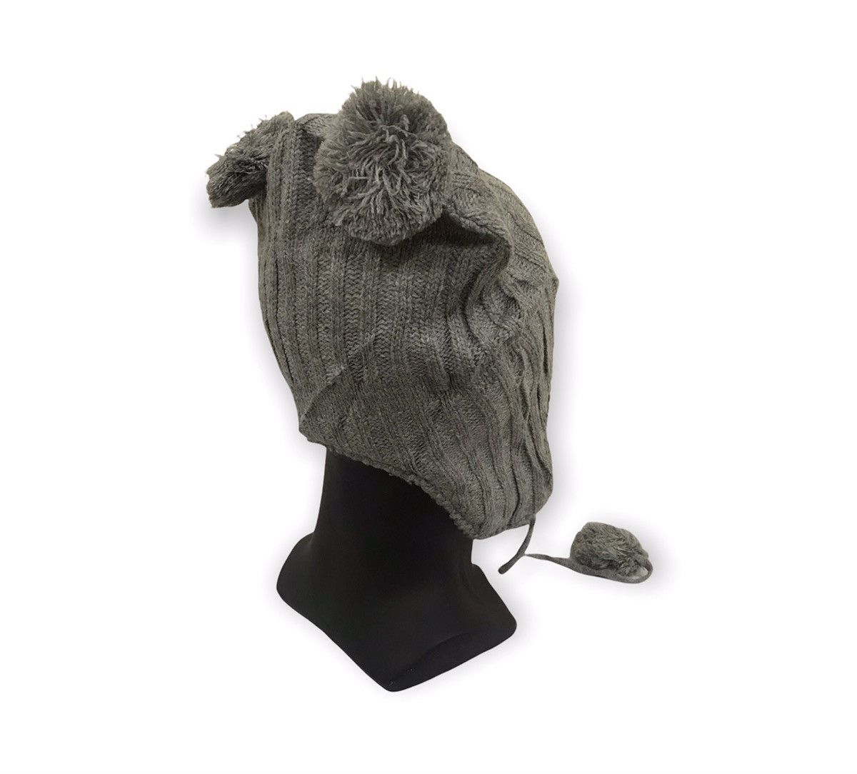 Japanese Brand Japanese Brand Earflap Plain Beanie Hat Size ONE SIZE - 6 Thumbnail