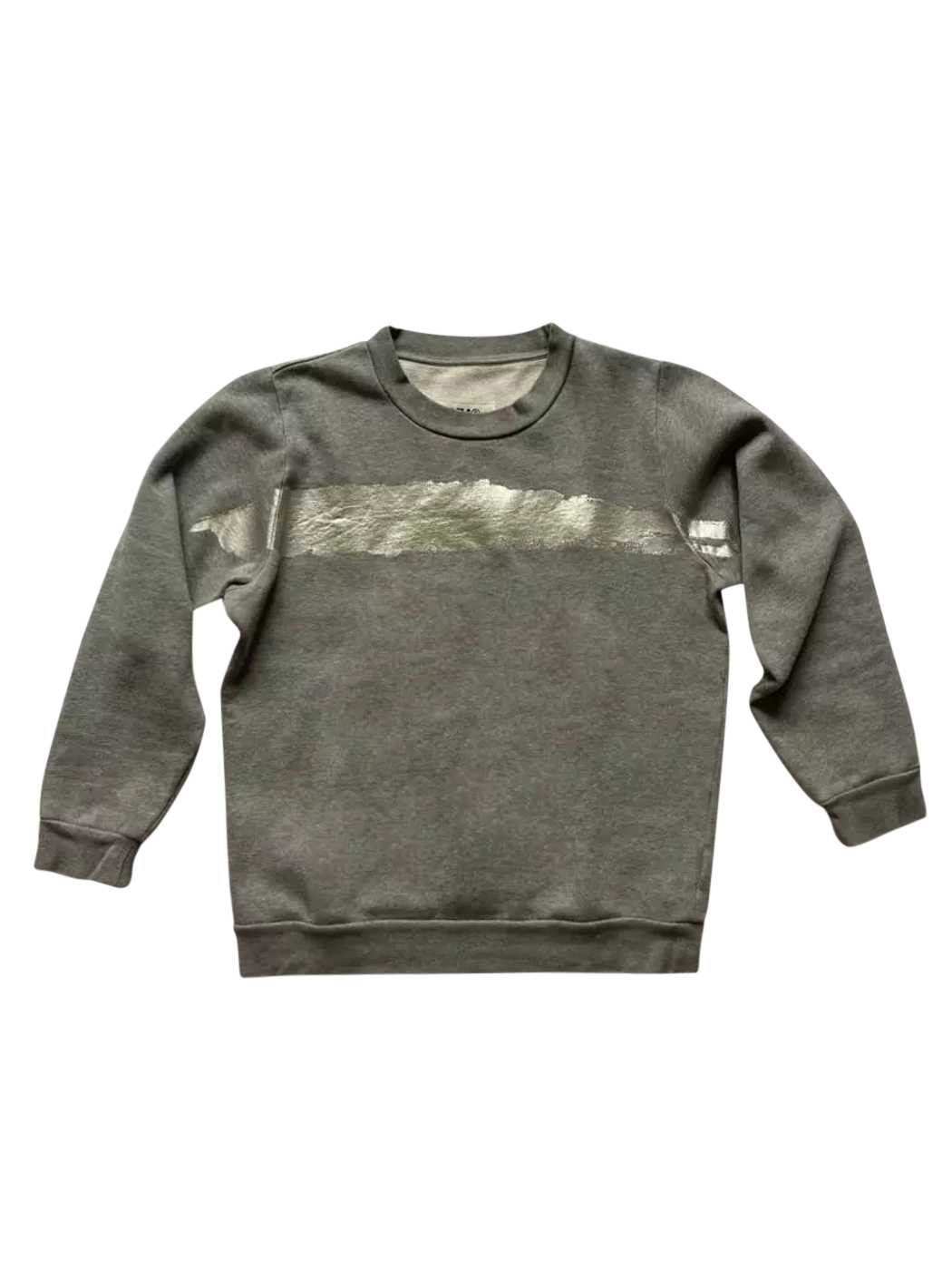 Maison Margiela ⚡️QUICK SALE⚡️Margiela MM6 Silver Stripe Grey Sweater Size M / US 6-8 / IT 42-44 - 1 Thumbnail