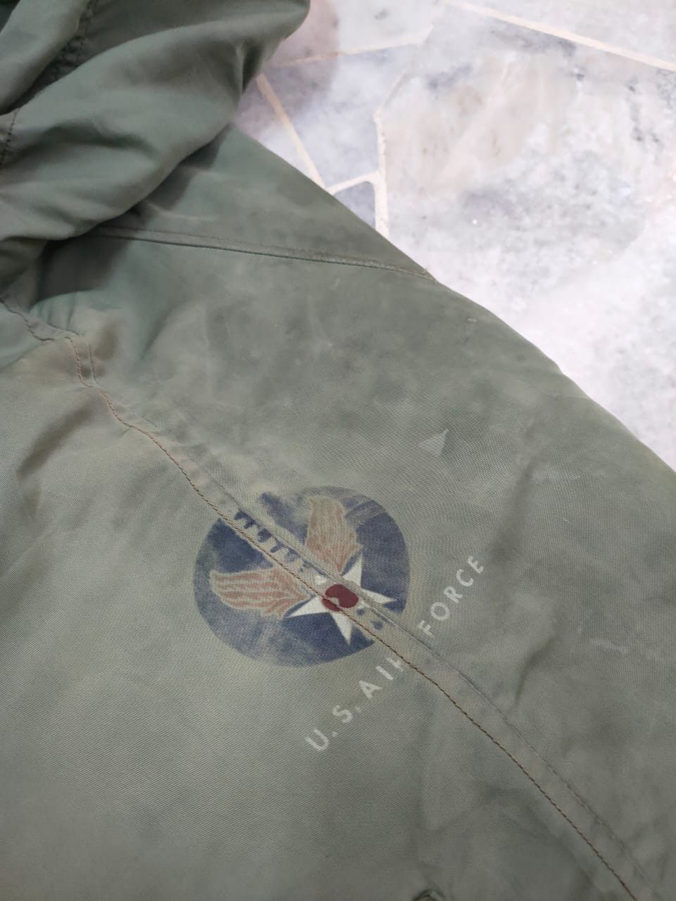 Vintage Vintage Oversize Air Force Hoodie Jacket Size US S / EU 44-46 / 1 - 5 Thumbnail