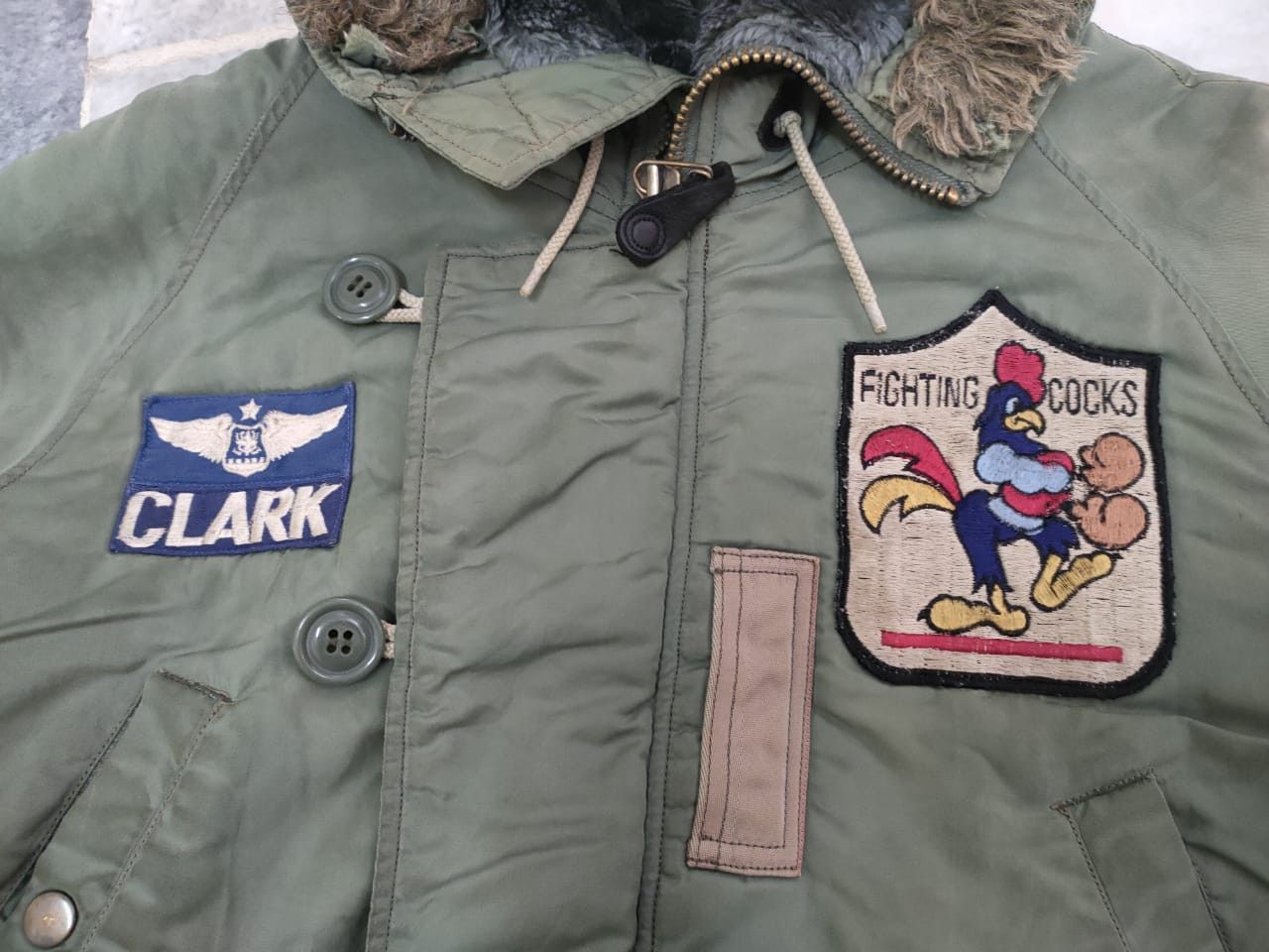 Vintage Vintage Oversize Air Force Hoodie Jacket Size US S / EU 44-46 / 1 - 7 Thumbnail