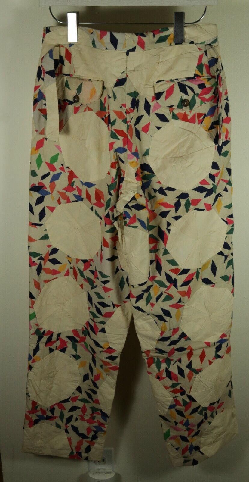 Bode Bode Diamond Quilt Patchwork Wide Trousers 32 Size US 32 / EU 48 - 4 Thumbnail