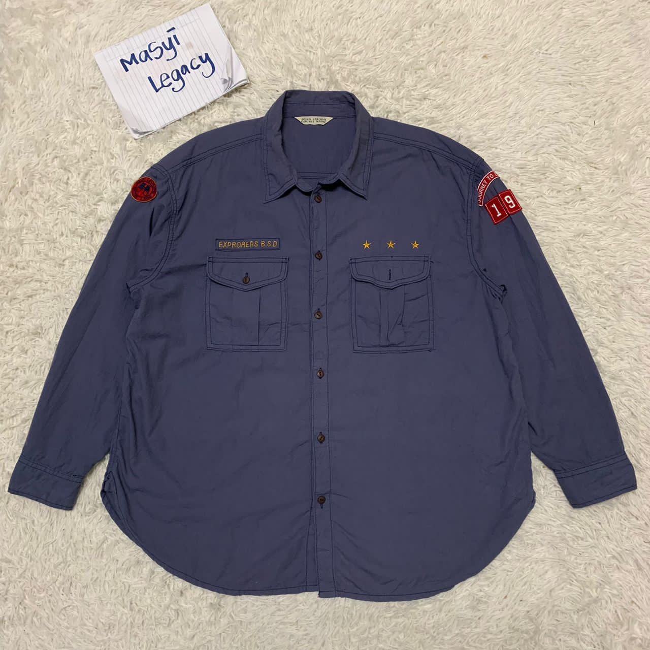 Japanese Brand Double name shirt Size US M / EU 48-50 / 2 - 1 Thumbnail