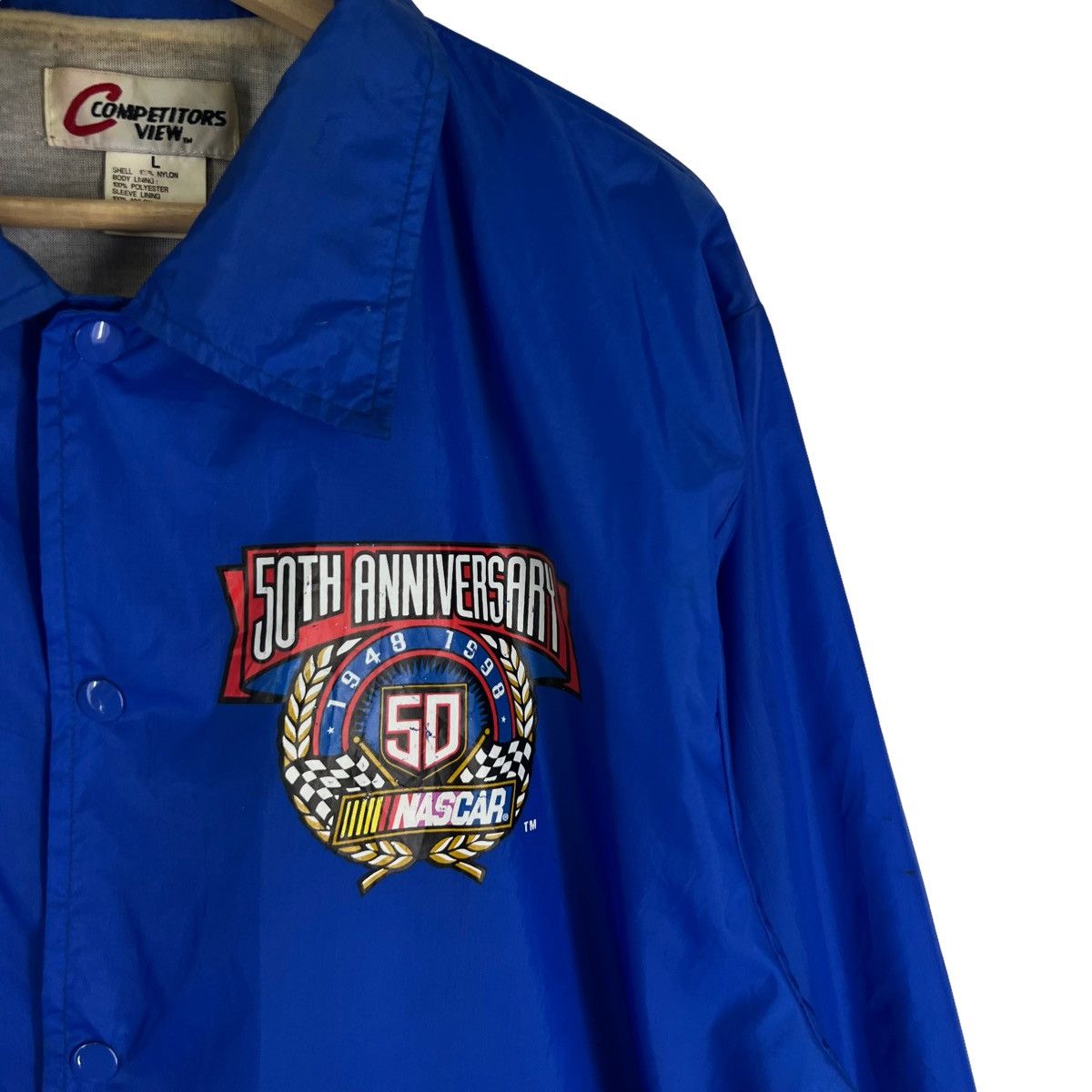 Japanese Brand VINTAGE NASCAR WORKERS JACKET BIG LOGO 50TH ANNIVERSARY Size US L / EU 52-54 / 3 - 6 Thumbnail